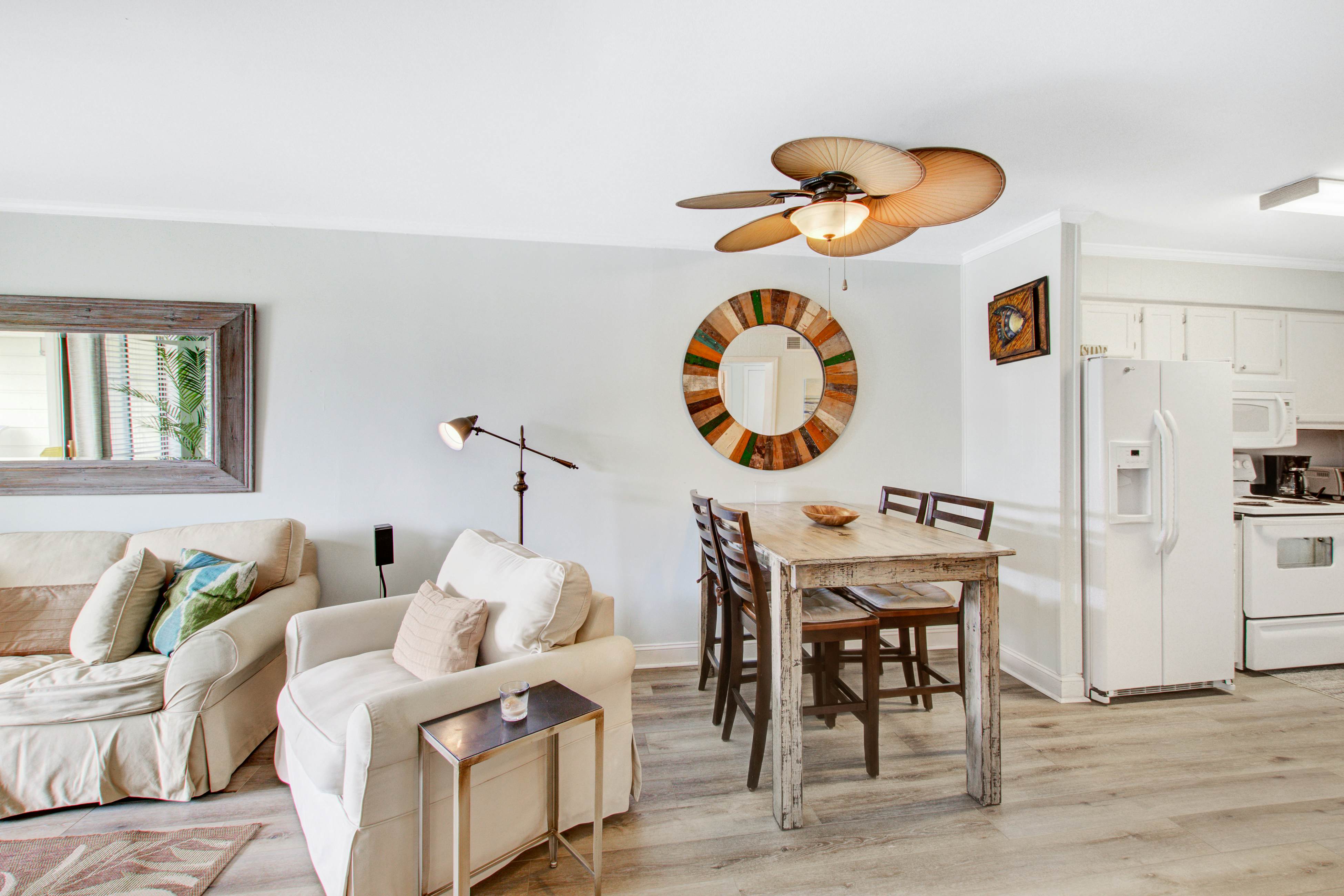 Comfortable villa one row away from the beach w/shared pool & grills