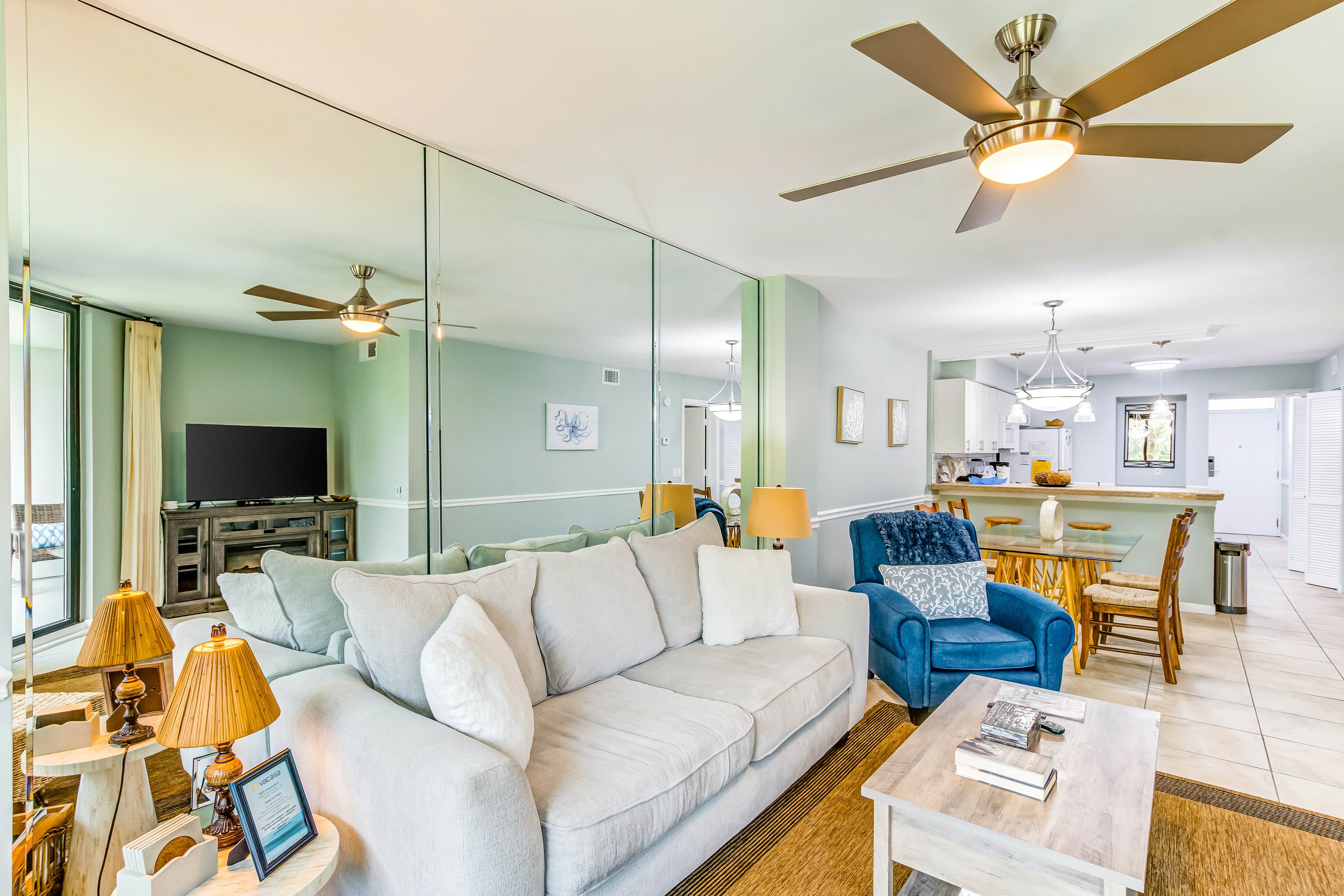 Beachfront villa w/ access to shared pool, beach, or golf, & w/shared gas grill