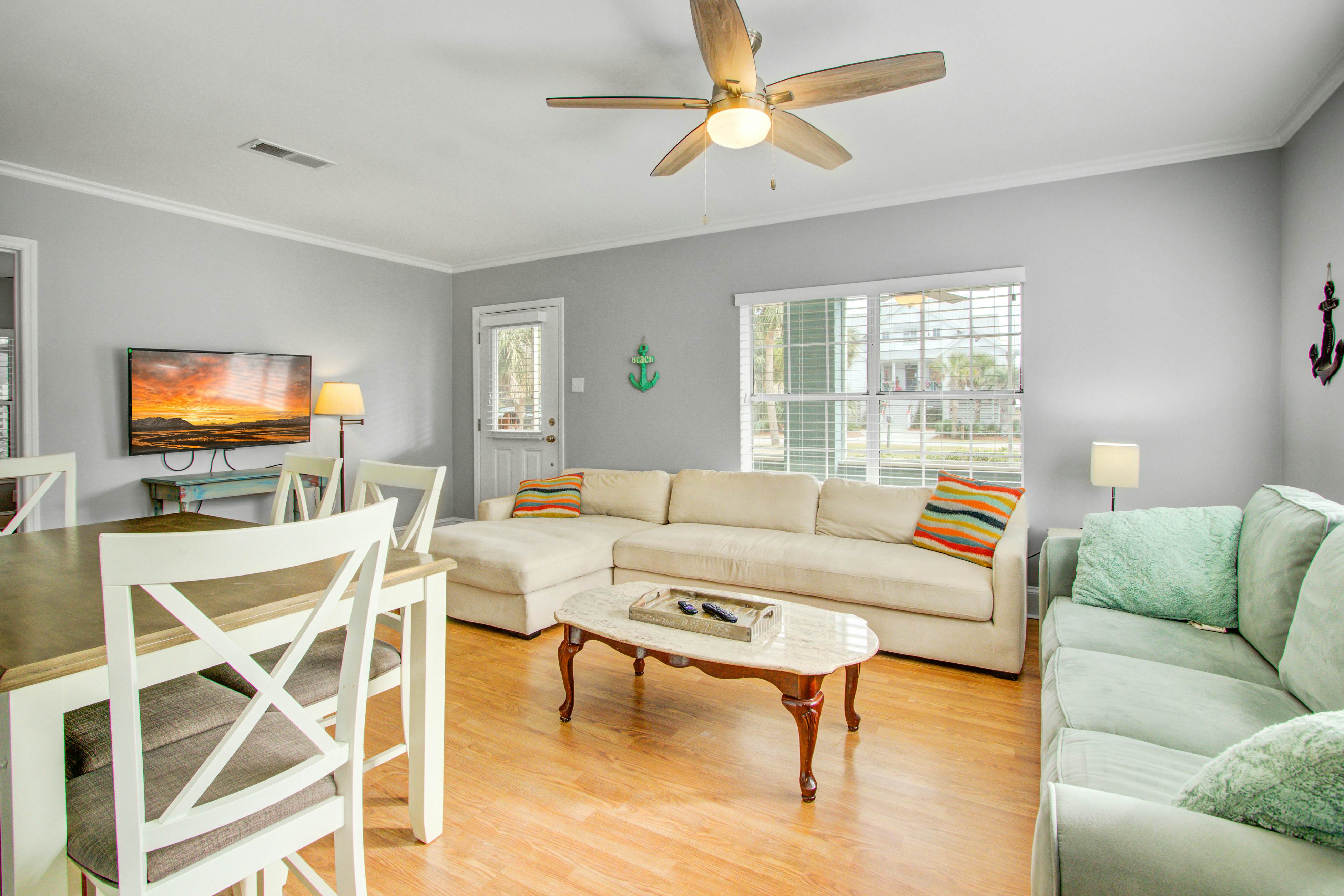 Dog-friendly, ocean-view getaway with grill, deck, beach access & basketball