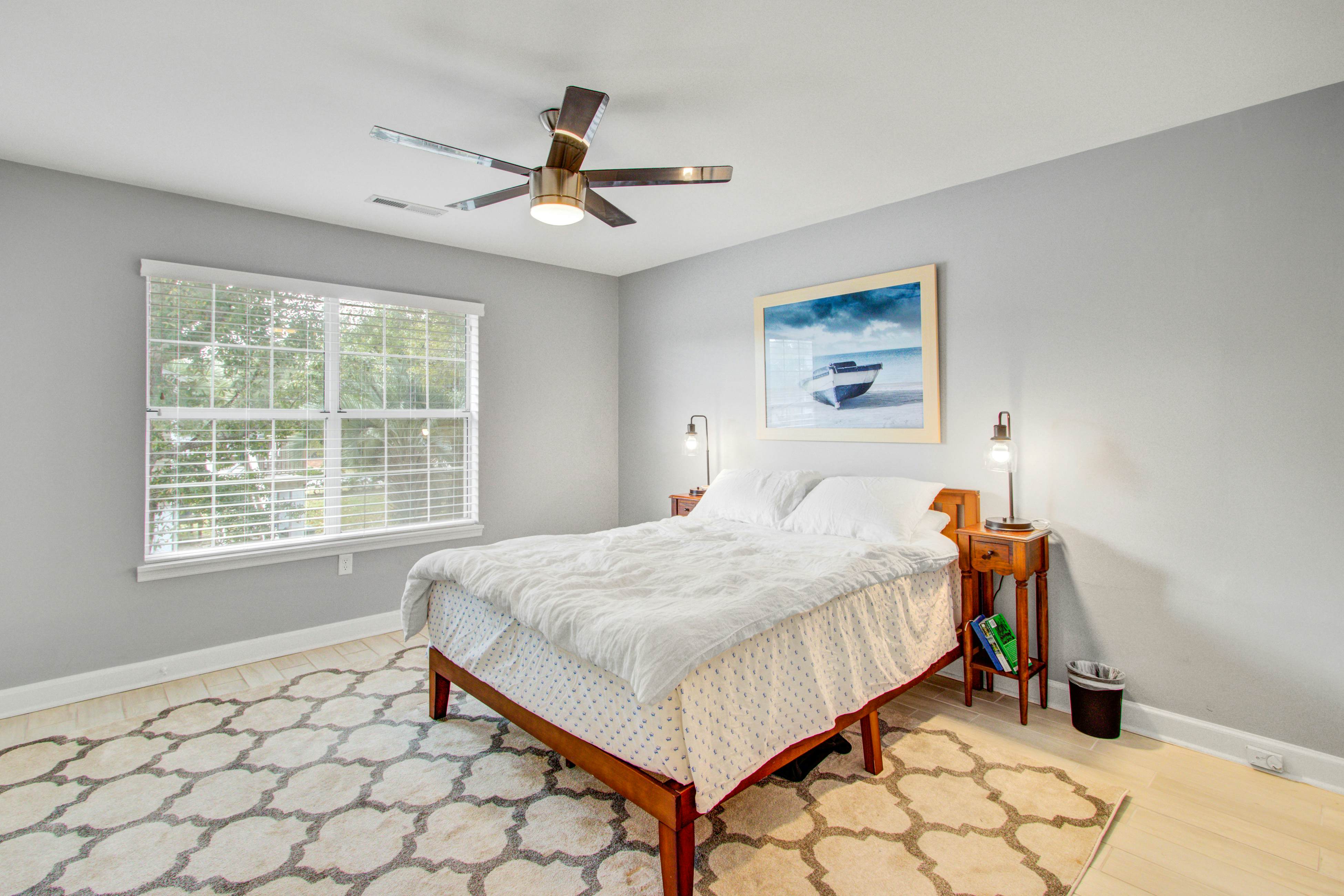 Convenient dog-friendly retreat steps from the beach with grill & screened porch