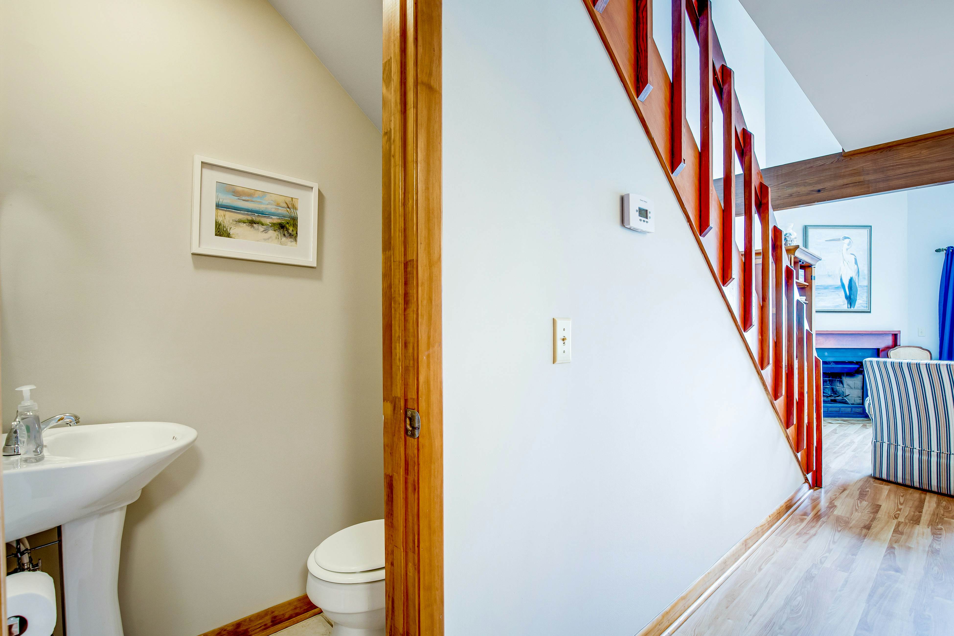 Three-story ocean-view villa with pool, balcony, charcoal grill, & central AC