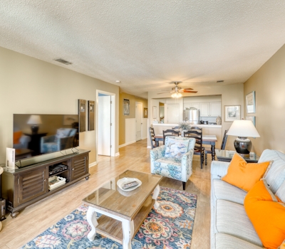 Ocean-view villa at beachfront complex with pool - walk to golf, dining, & more