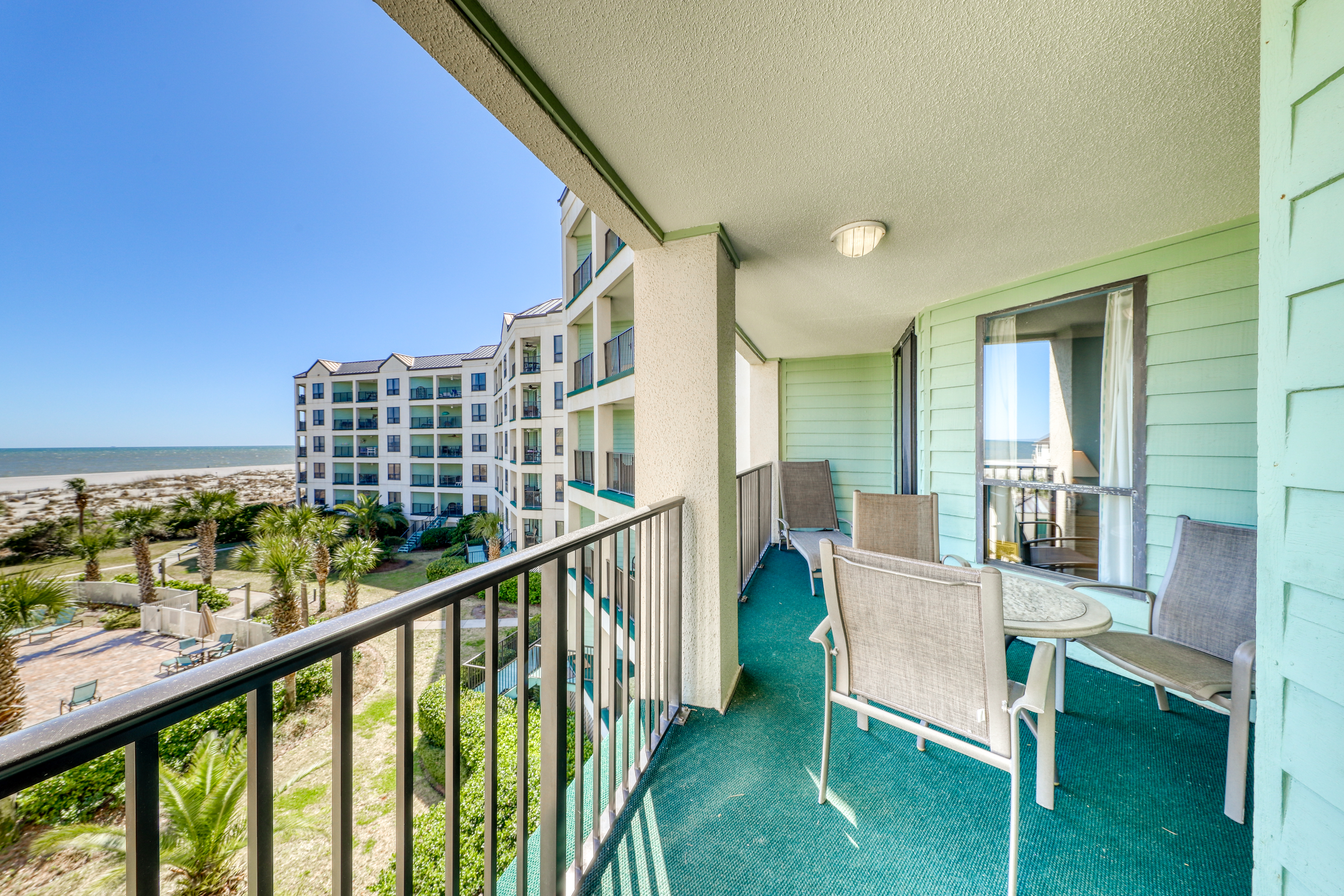 Ocean-view villa at beachfront complex with pool - walk to golf, dining, & more