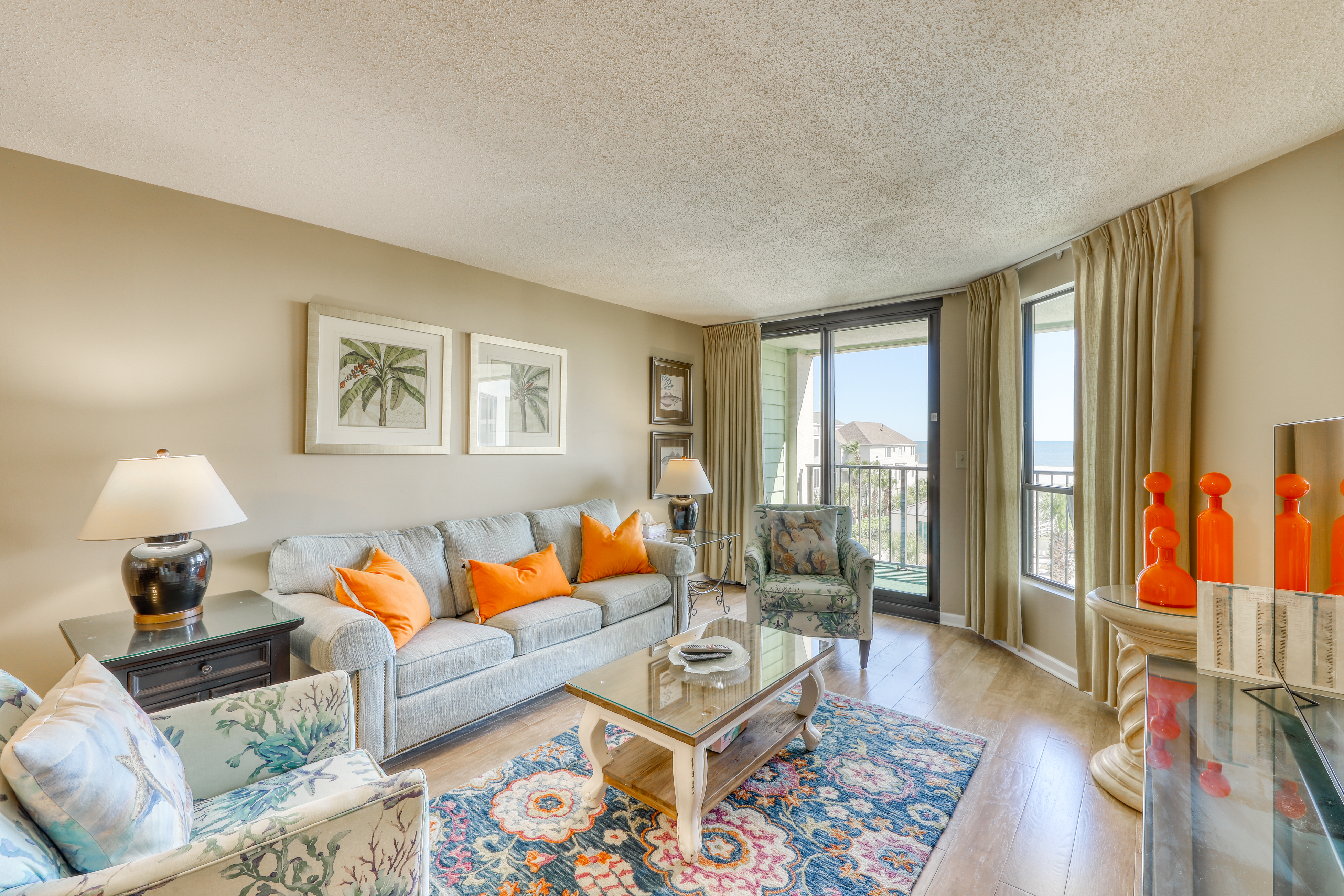 Ocean-view villa at beachfront complex with pool - walk to golf, dining, & more