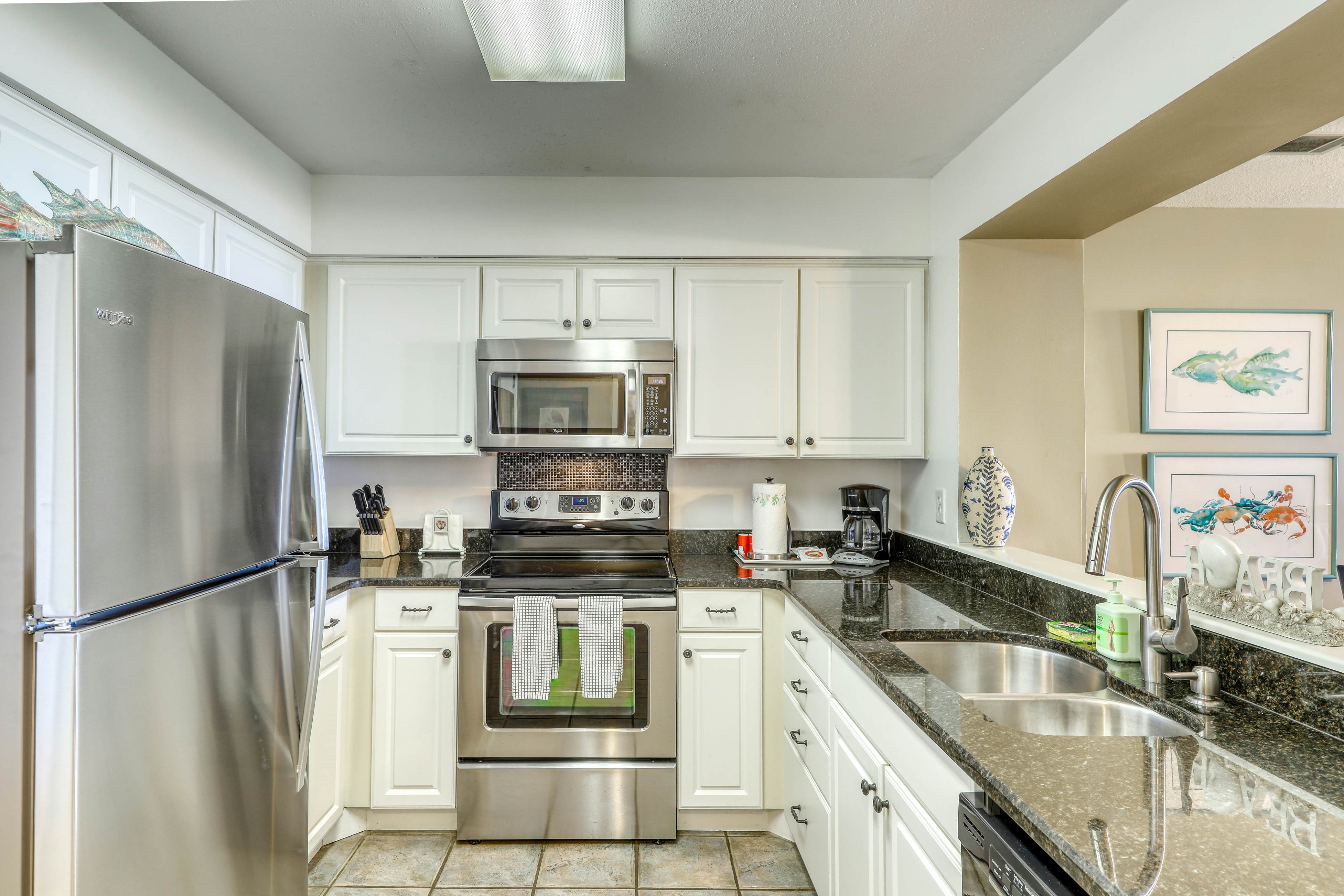 Ocean-view villa at beachfront complex with pool - walk to golf, dining, & more