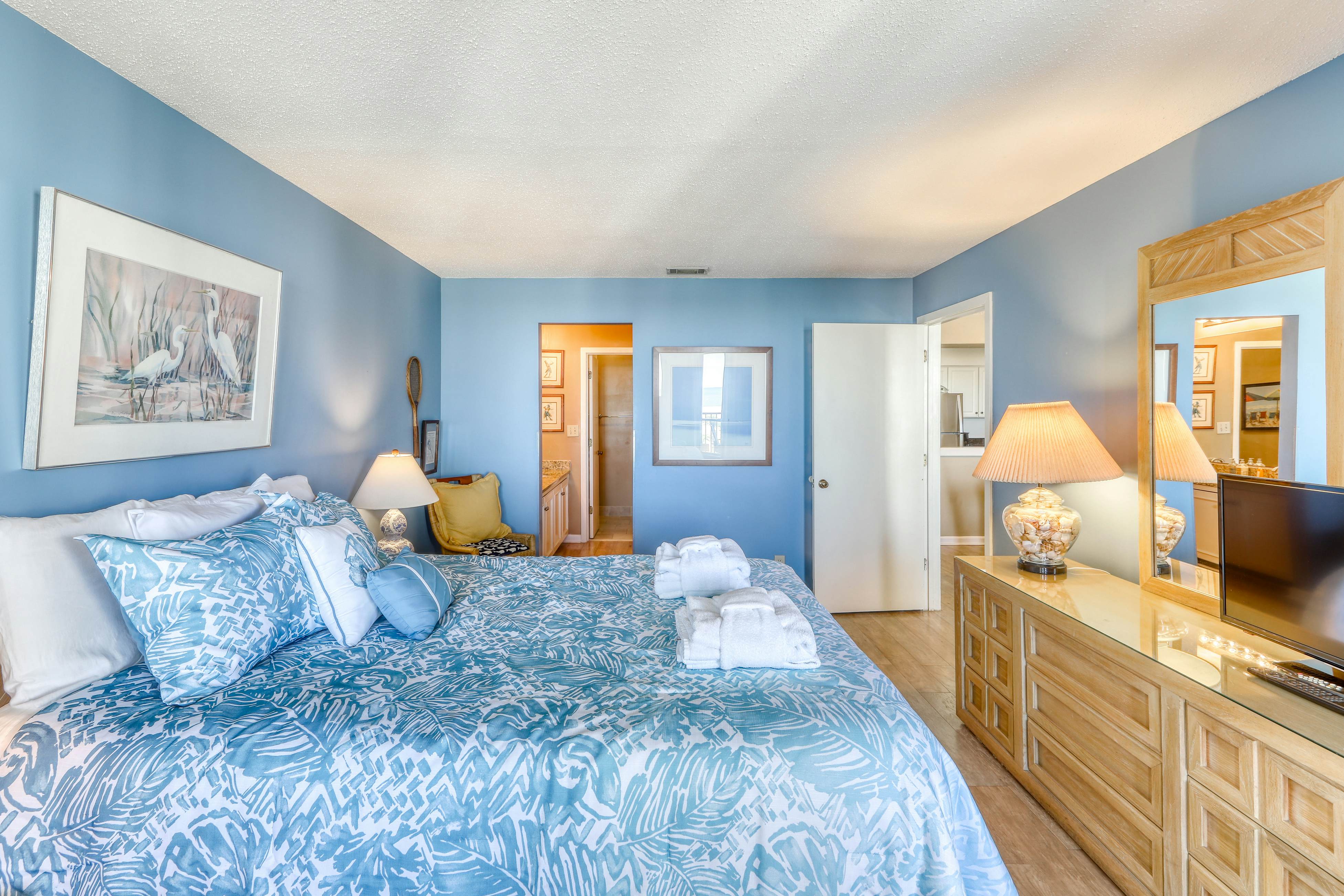 Ocean-view villa at beachfront complex with pool - walk to golf, dining, & more