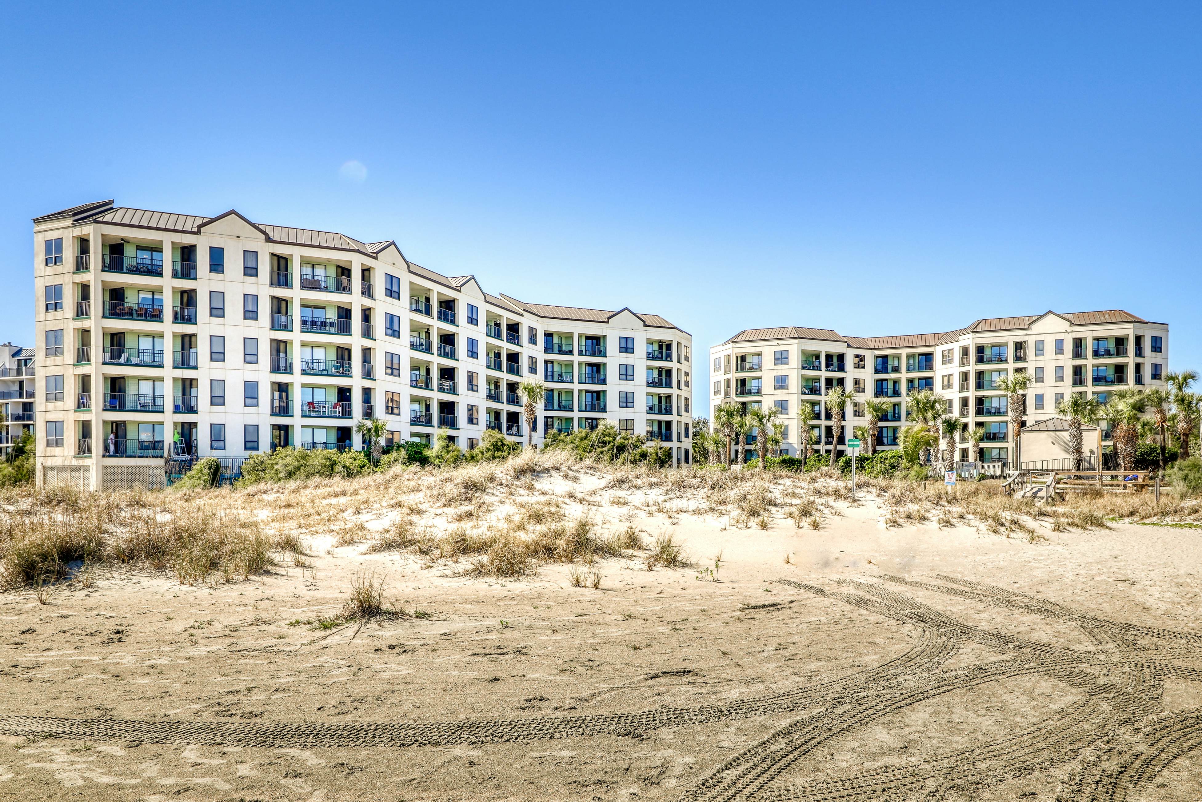 Ocean-view villa at beachfront complex with pool - walk to golf, dining, & more