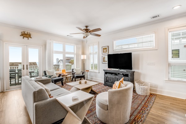 Stunning home with panoramic views and private dock - walk to the beach