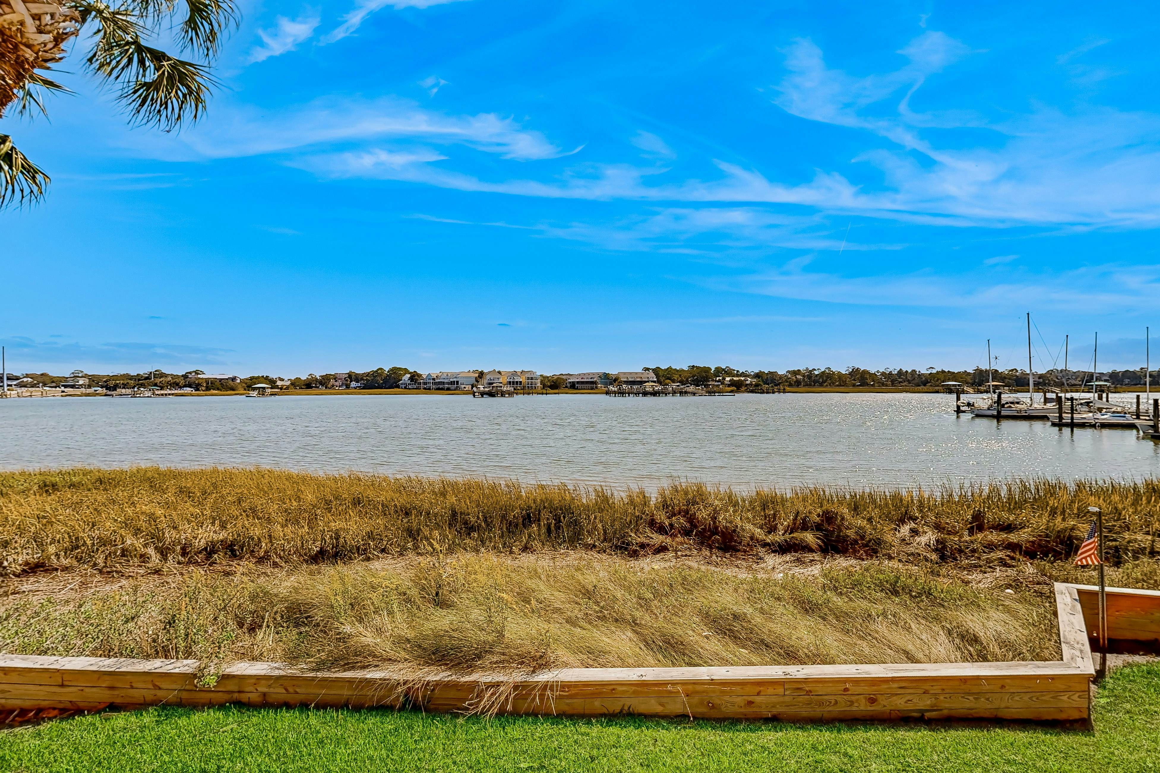 Riverfront condo near Folly Beach with balcony, views, outdoor pool & tennis