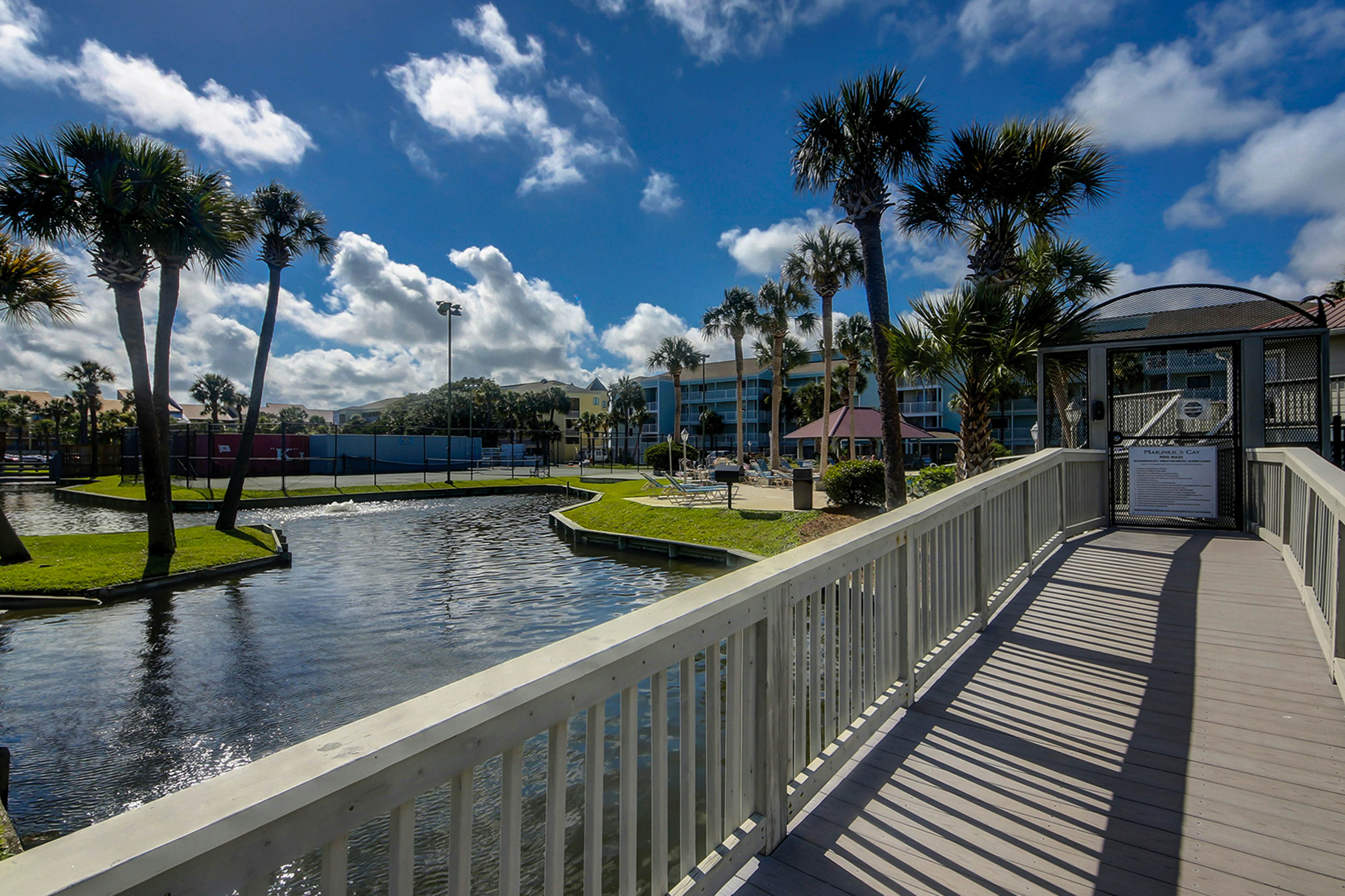 Riverfront condo near Folly Beach with balcony, views, outdoor pool & tennis