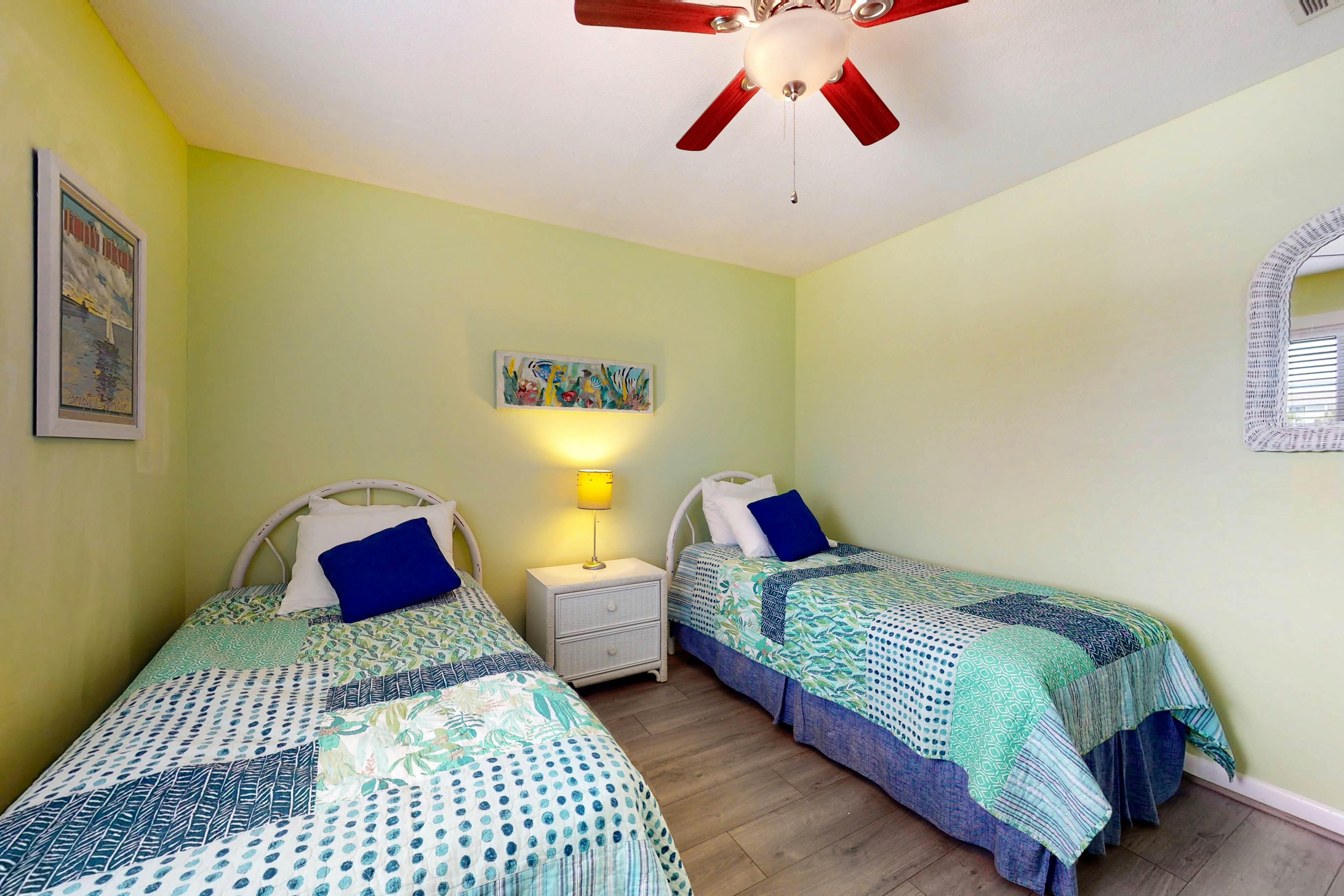 Waterfront condo with covered deck, amazing view, pool, & tennis courts