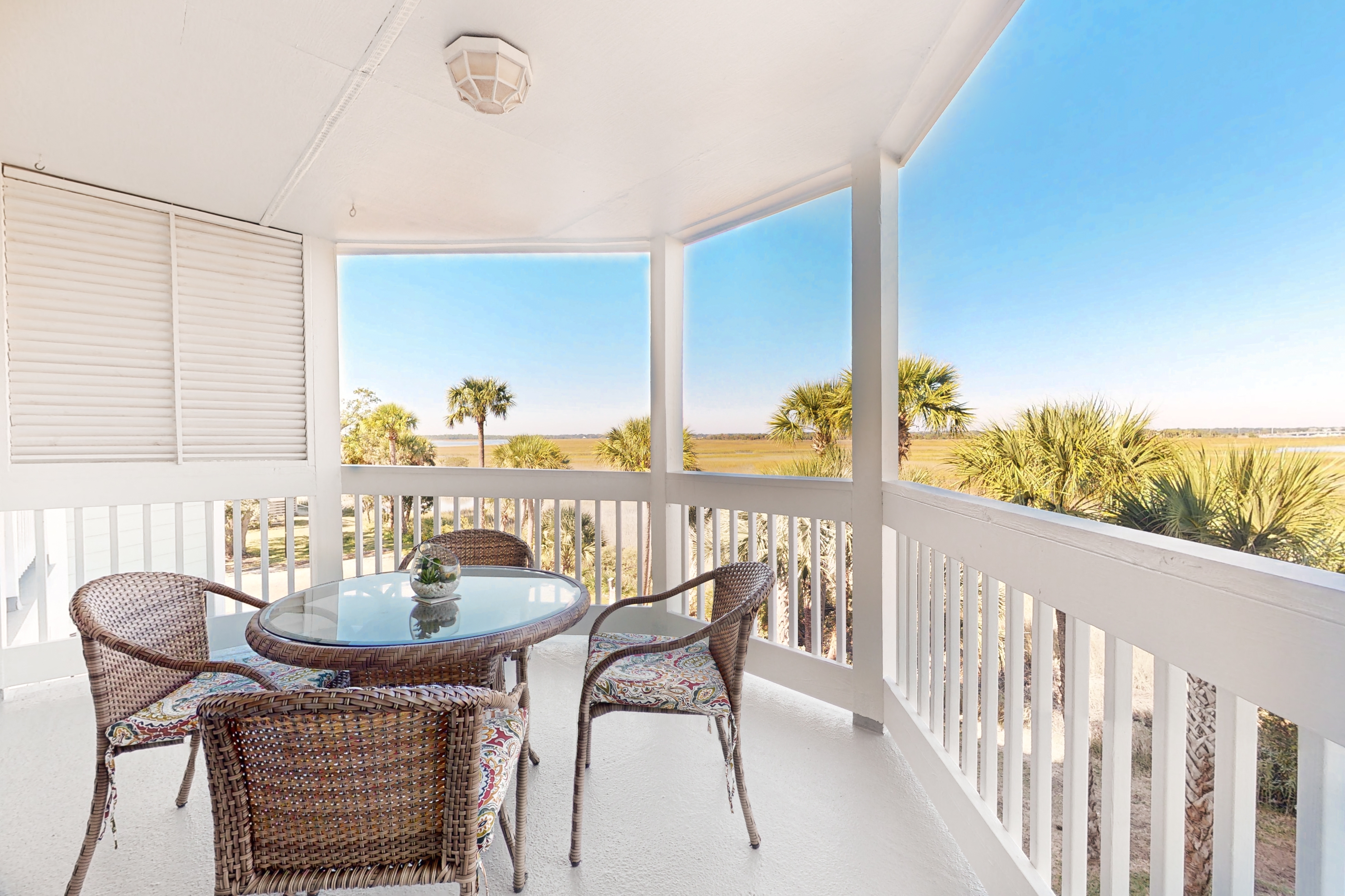 Marsh-view condo with on-site pool, tennis, & private balcony