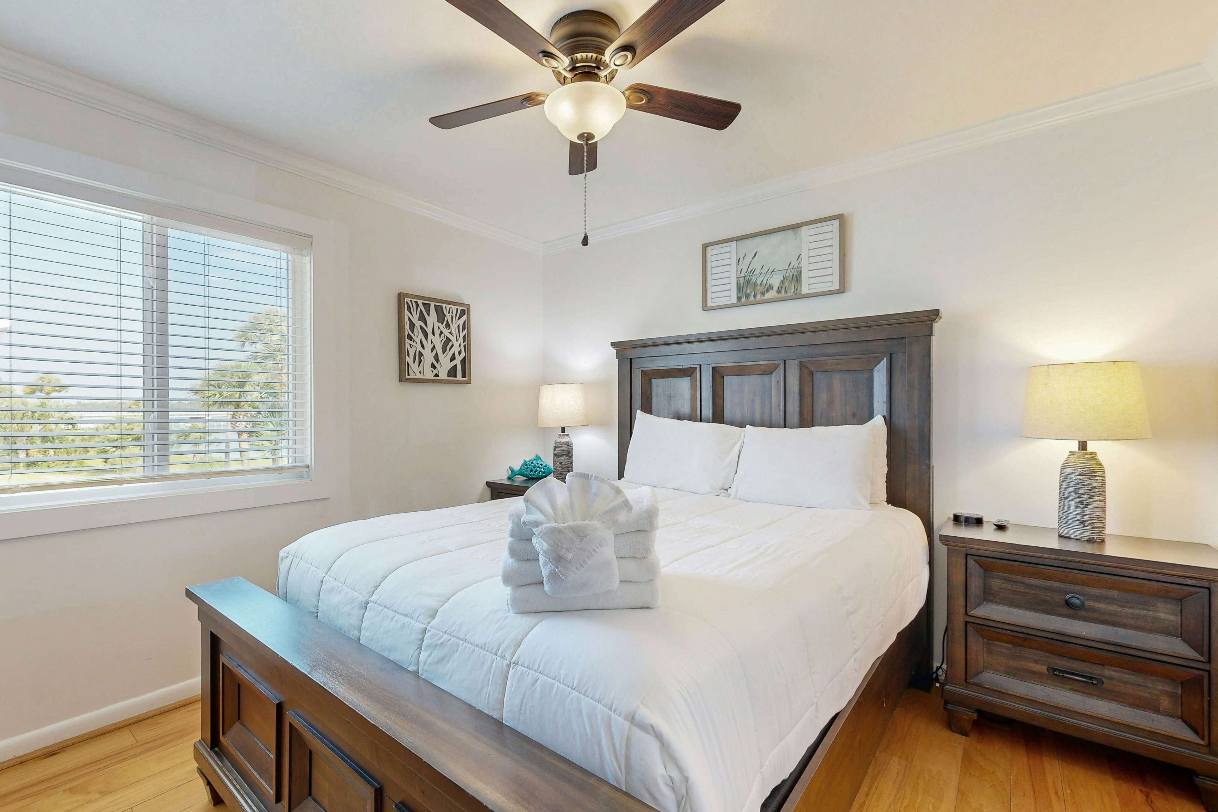 Elegant riverfront condo with access to private W/D, central AC, and pool access