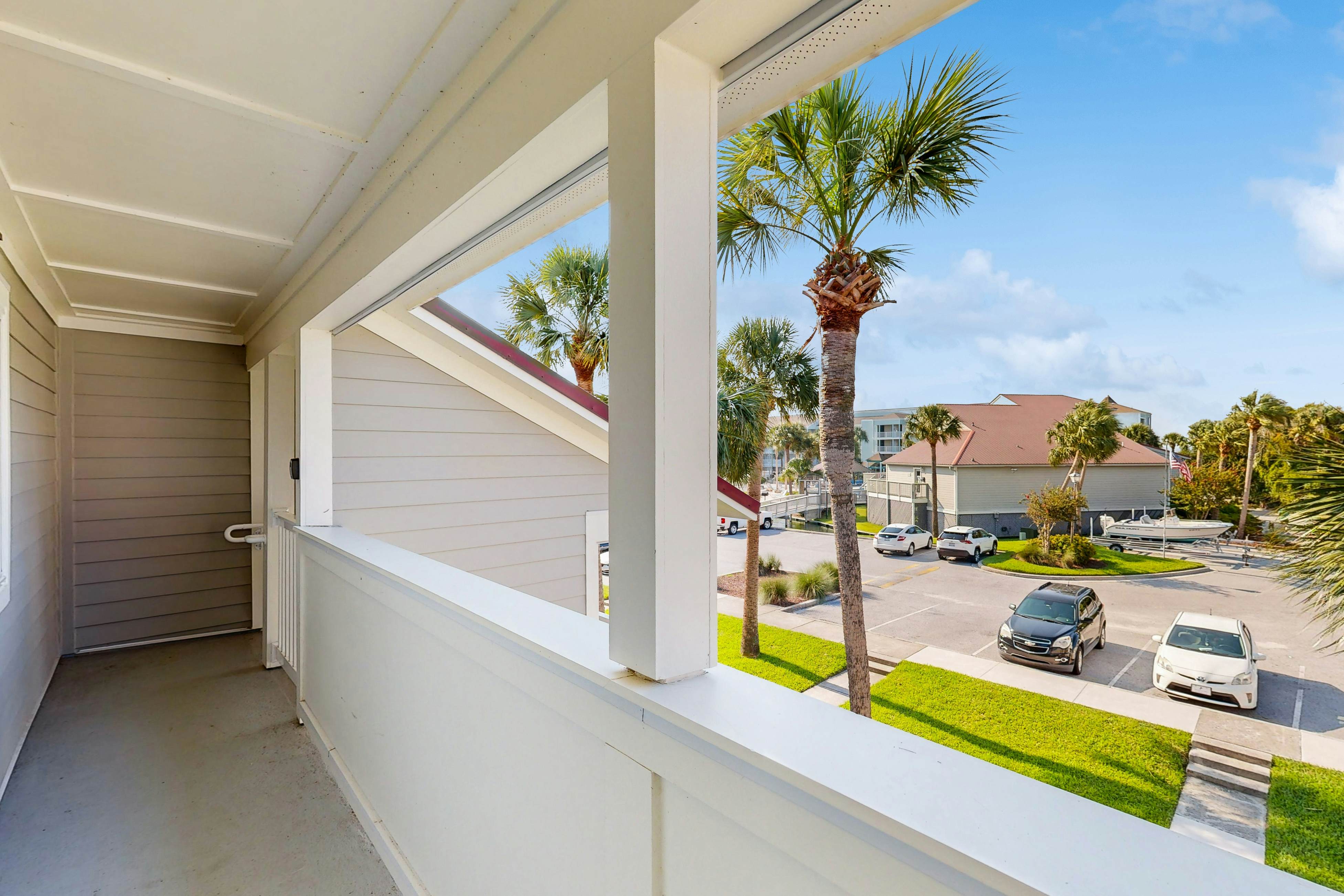 Elegant riverfront condo with access to private W/D, central AC, and pool access