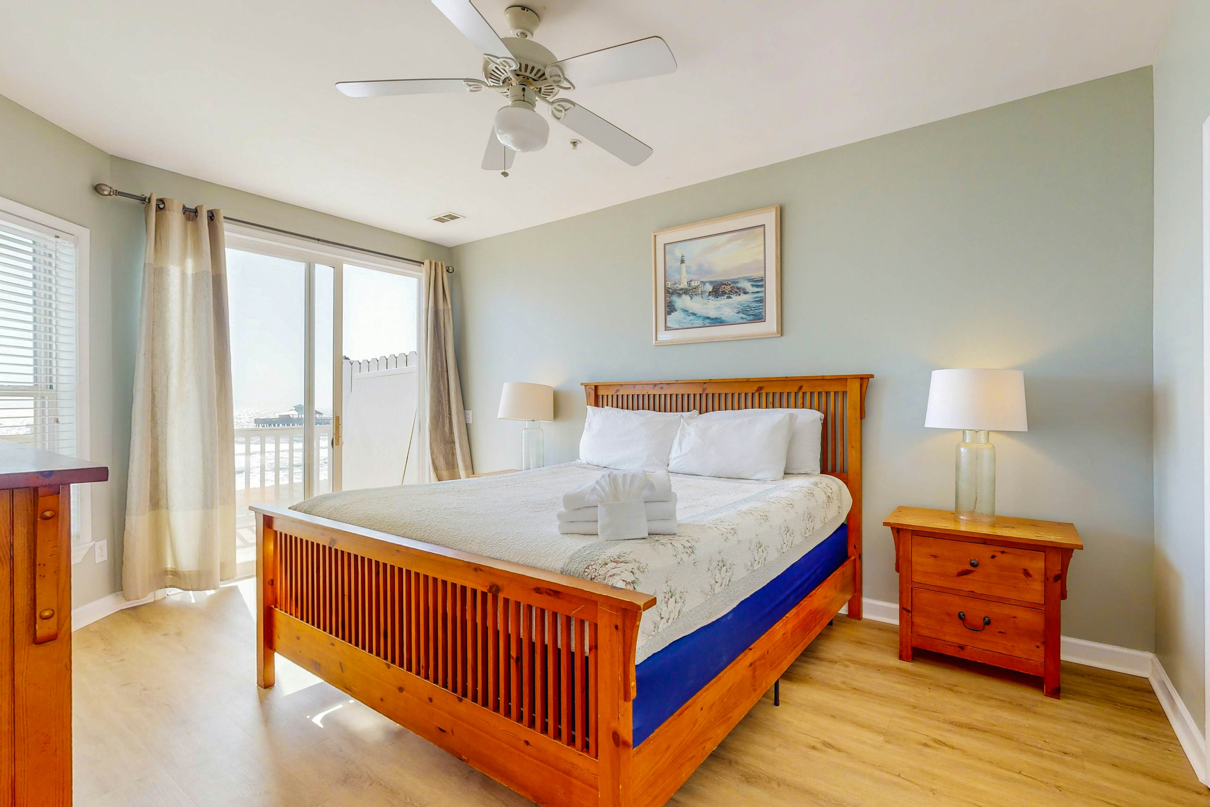 Dog-friendly penthouse with oceanfront balcony - steps to Folly Beach Pier