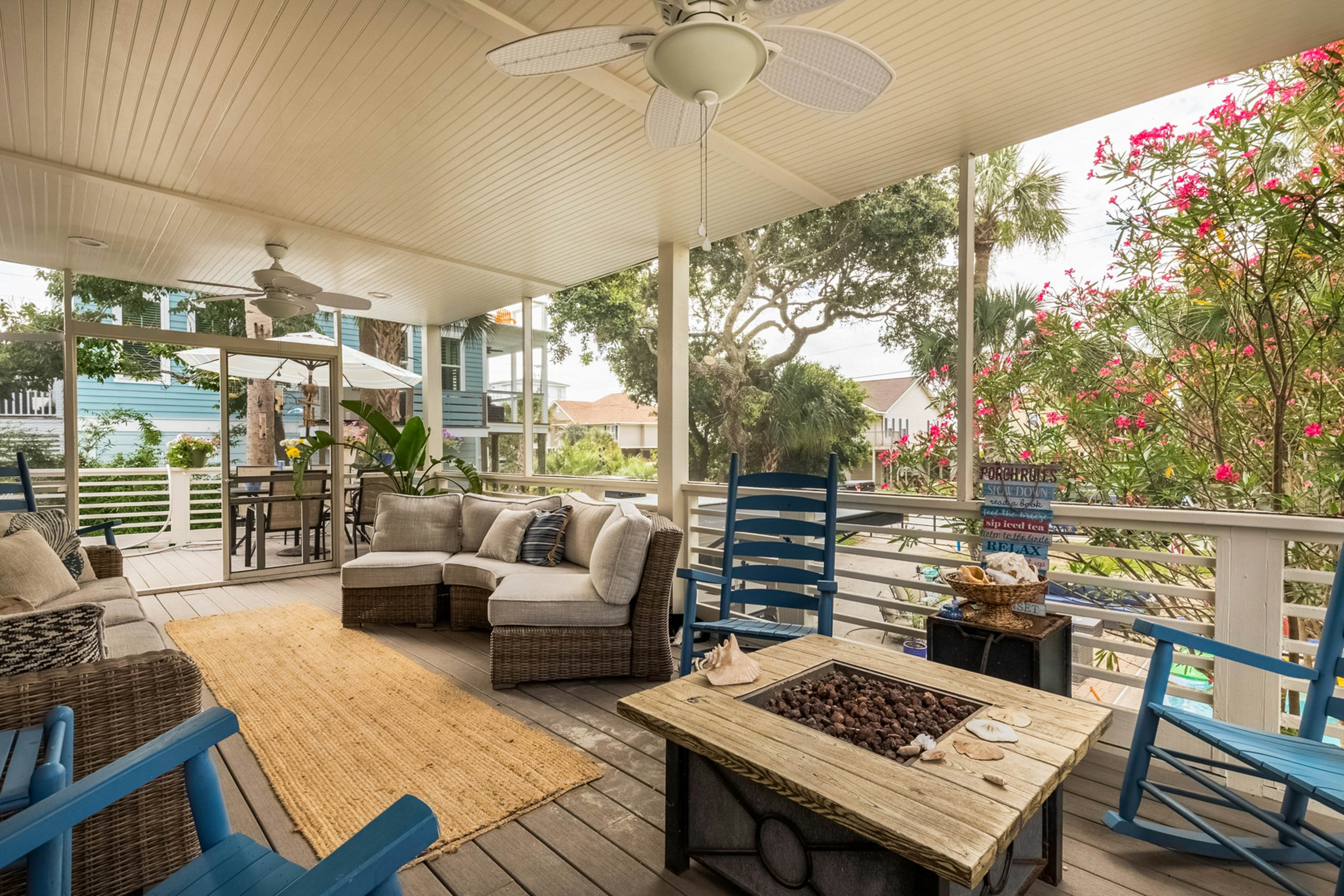 Coastal dog-friendly home with pool, ocean views & fenced yard