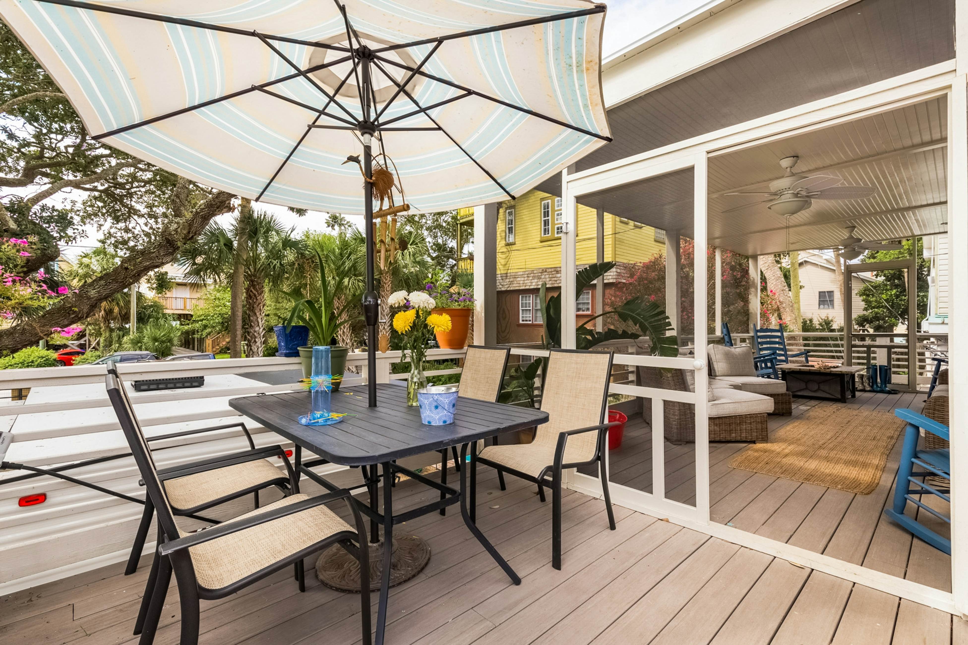 Coastal dog-friendly home with pool, ocean views & fenced yard