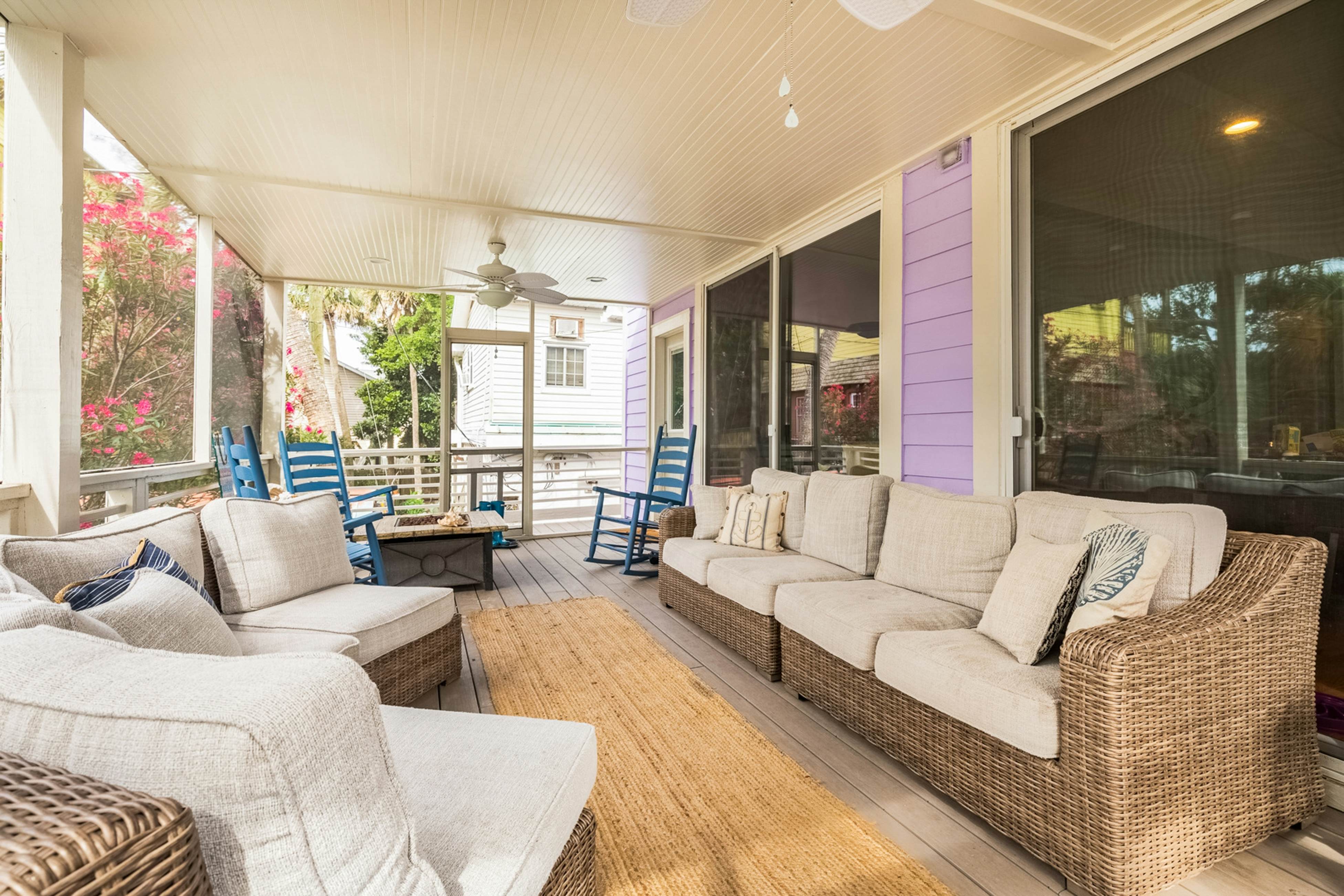 Coastal dog-friendly home with pool, ocean views & fenced yard