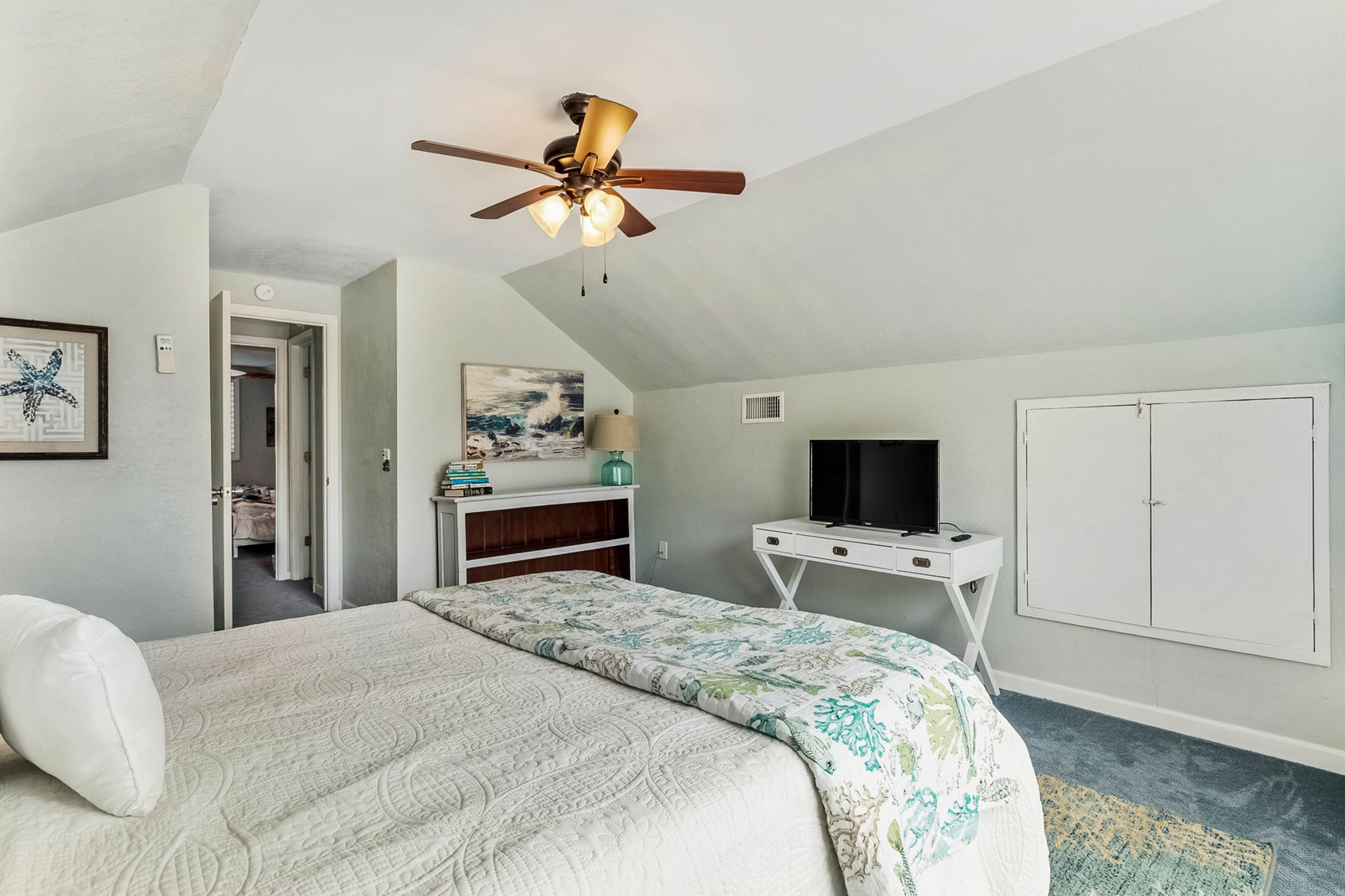 Coastal dog-friendly home with pool, ocean views & fenced yard