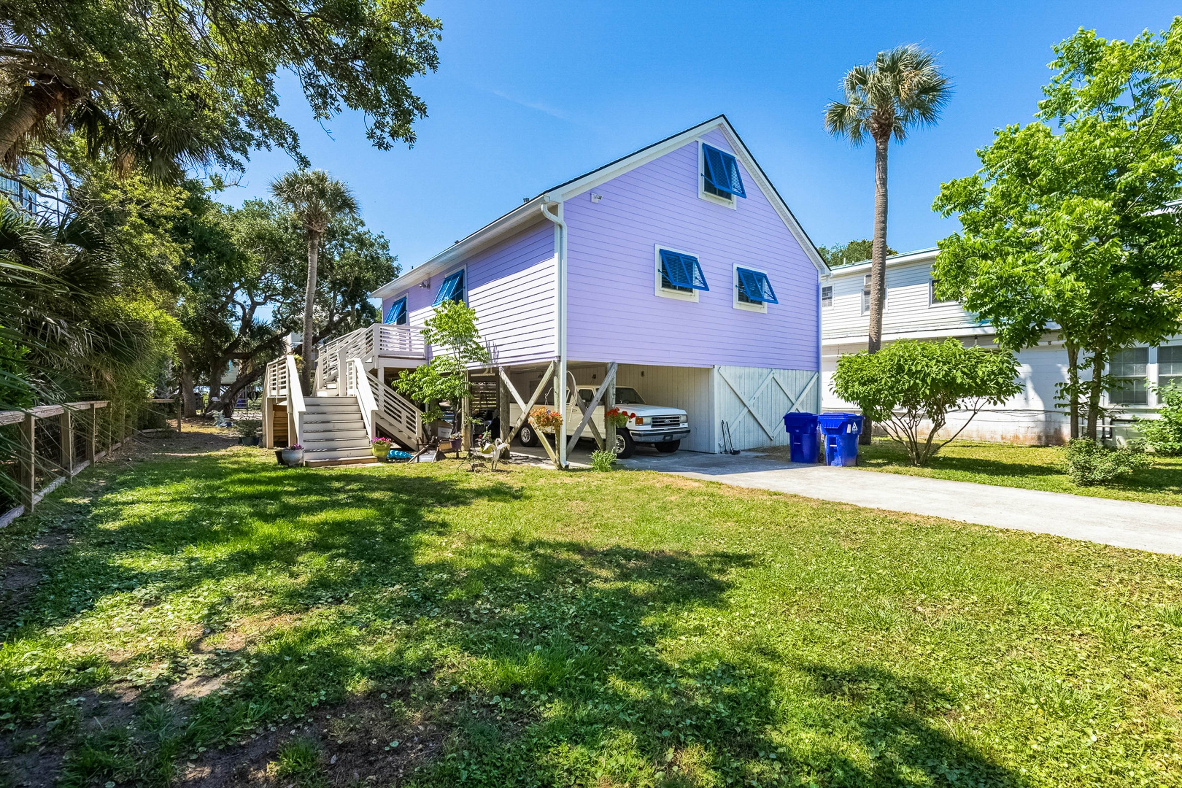 Coastal dog-friendly home with pool, ocean views & fenced yard