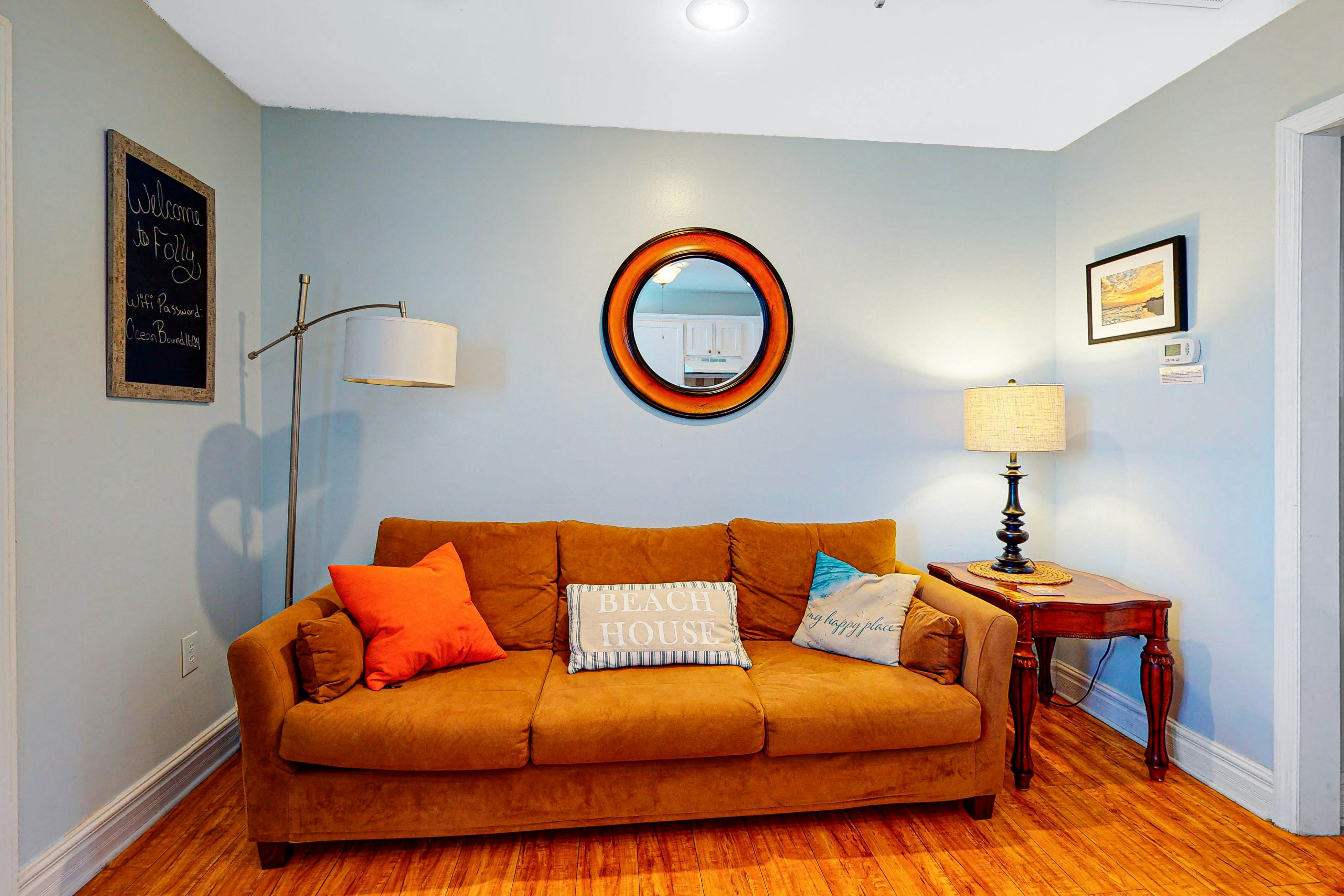 Dog-Friendly, Downtown Folly Beach Condo w/Free WiFi, Flatscreen TVs & more