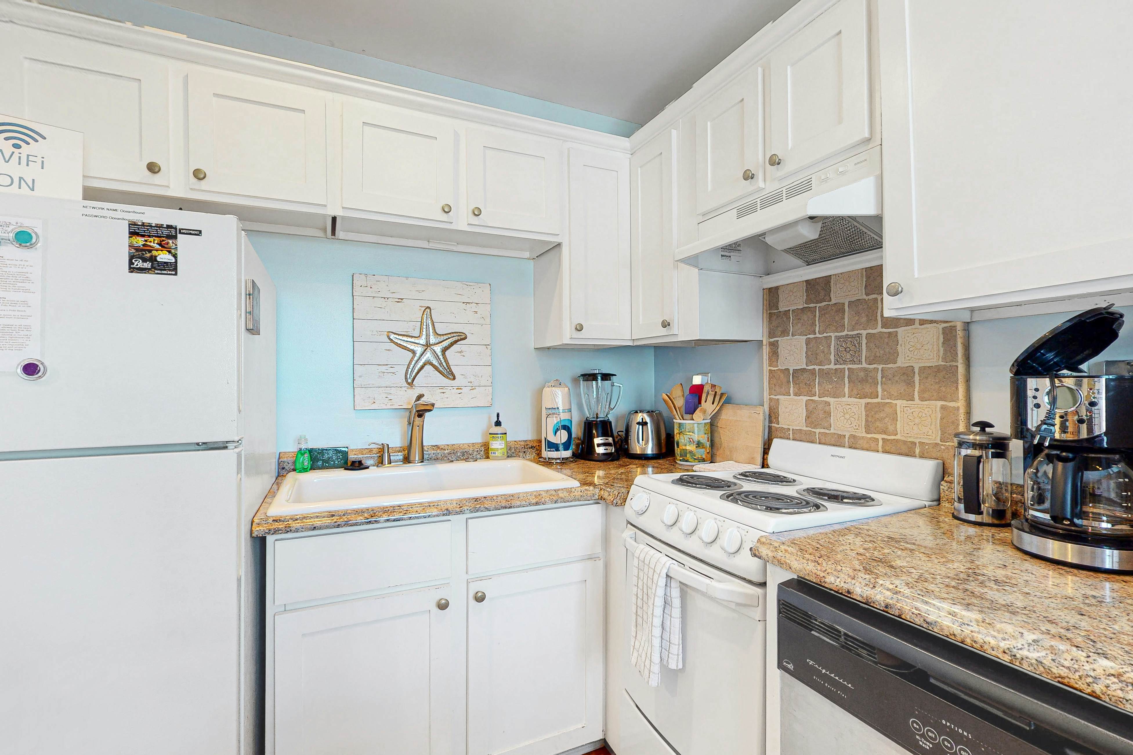 Dog-Friendly, Downtown Folly Beach Condo w/Free WiFi, Flatscreen TVs & more