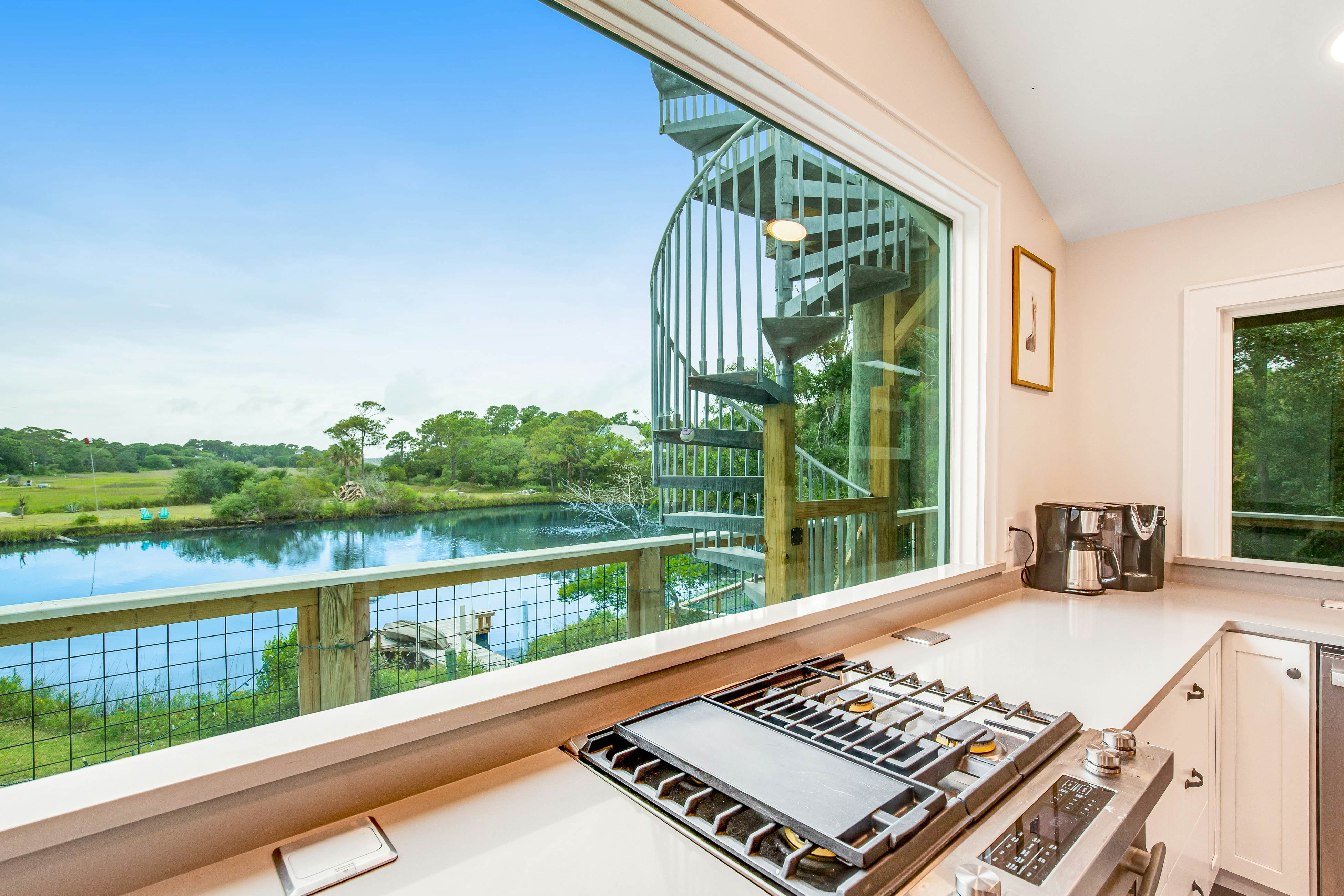 Fantastic coastal retreat with private dock, gas grill, two decks, & fast WiFi