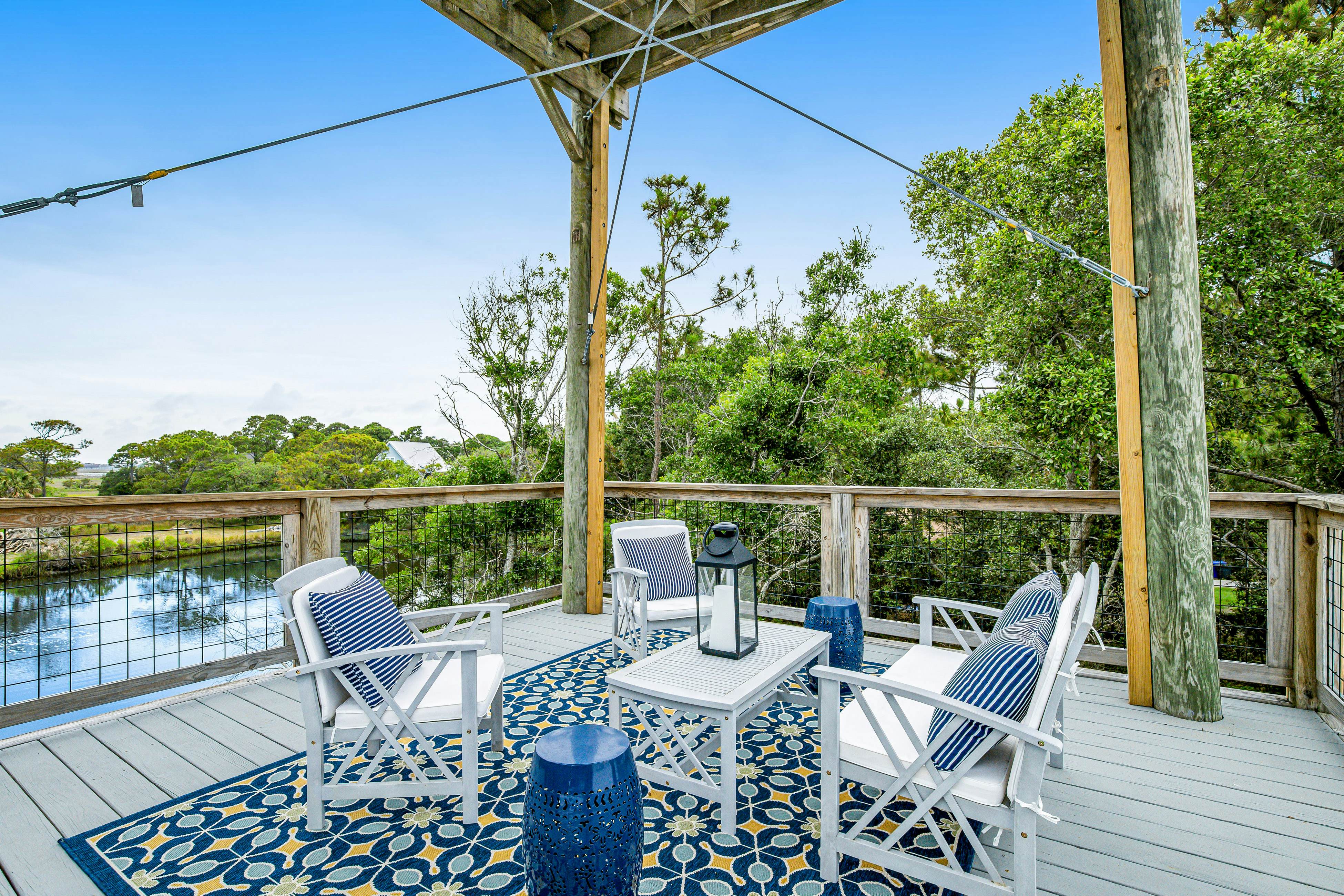 Fantastic coastal retreat with private dock, gas grill, two decks, & fast WiFi