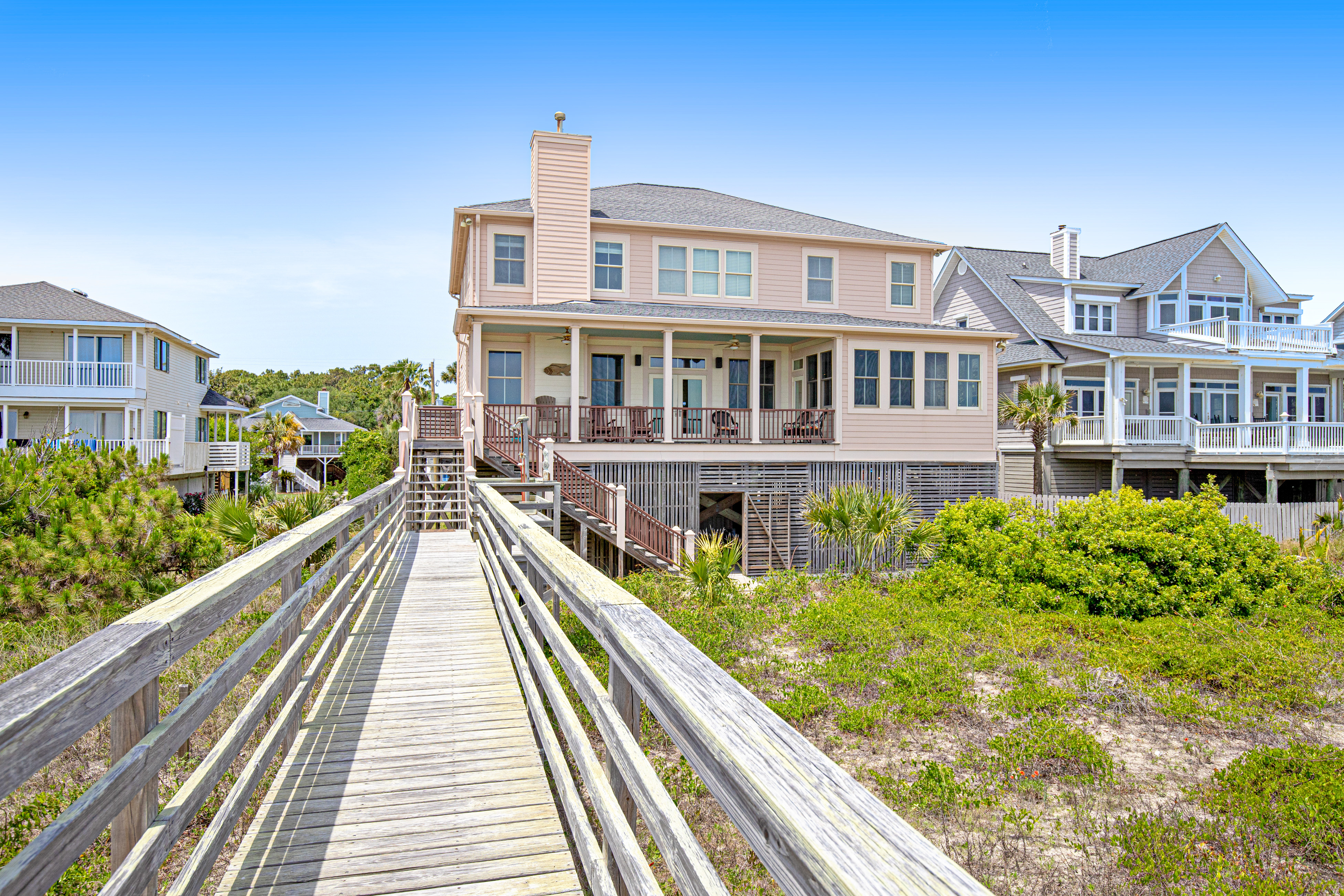 Gorgeous Beachfront Home w/ Oceanfront Views, Deck, Beach Boardwalk & WiFi