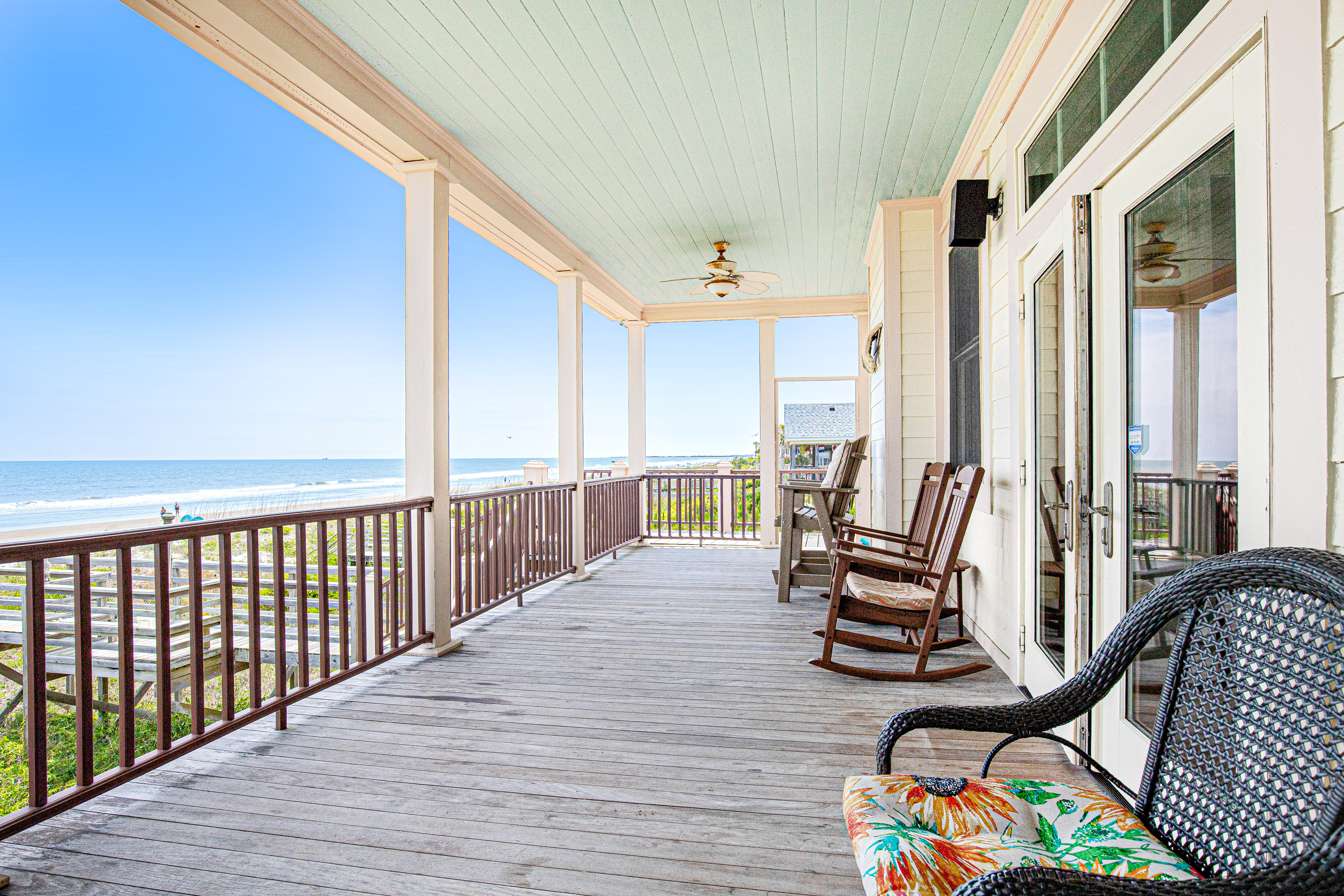 Gorgeous Beachfront Home w/ Oceanfront Views, Deck, Beach Boardwalk & WiFi