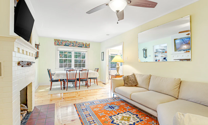 One Block to the Beach Cute Home w/ Deck, Garden Patio, Central AC & WiFi