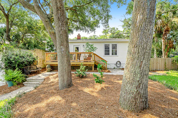 One Block to the Beach Cute Home w/ Deck, Garden Patio, Central AC & WiFi