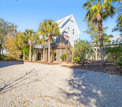 Gorgeous home with marsh views, deck, firepit & gourmet kitchen