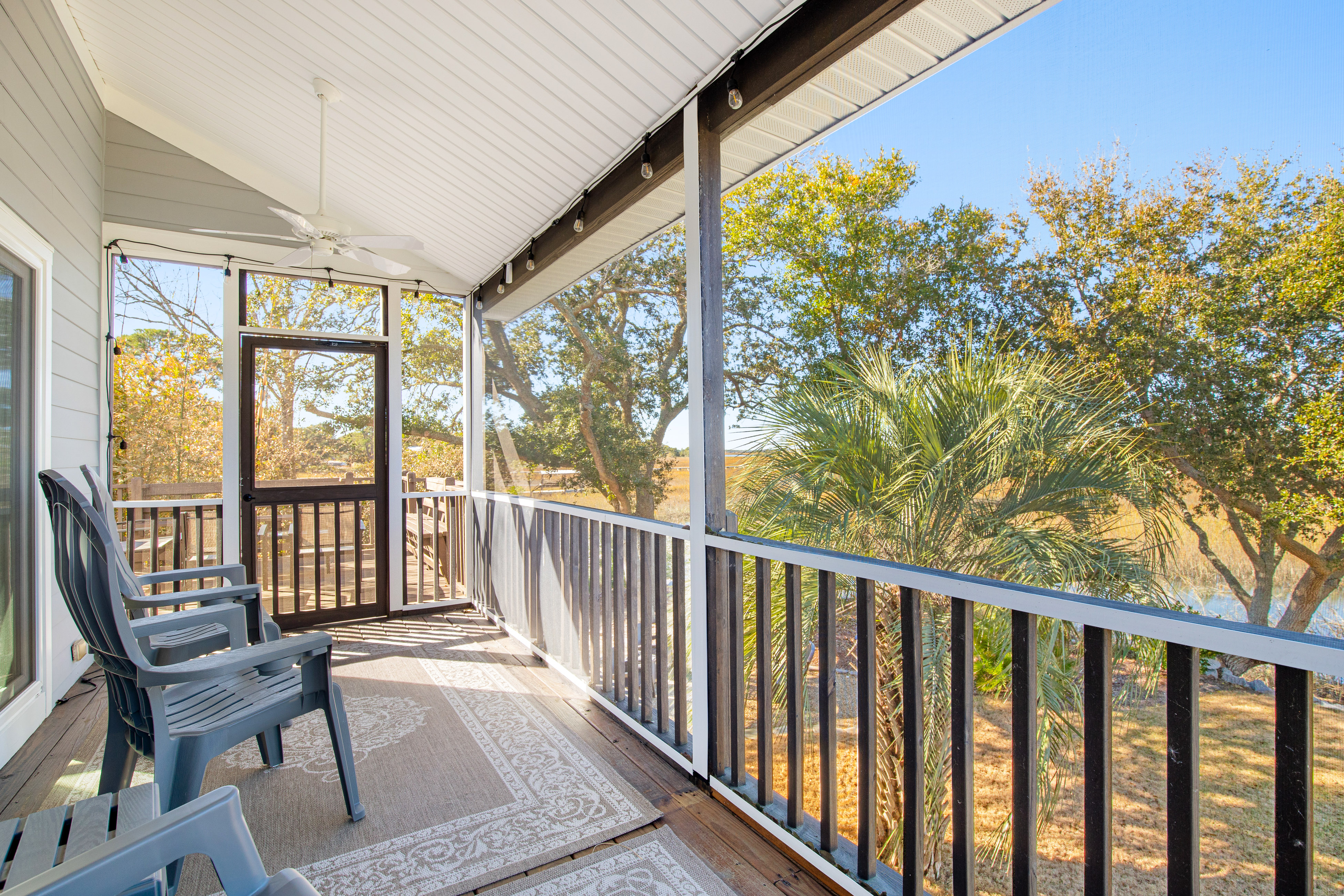 Gorgeous home with marsh views, deck, firepit & gourmet kitchen