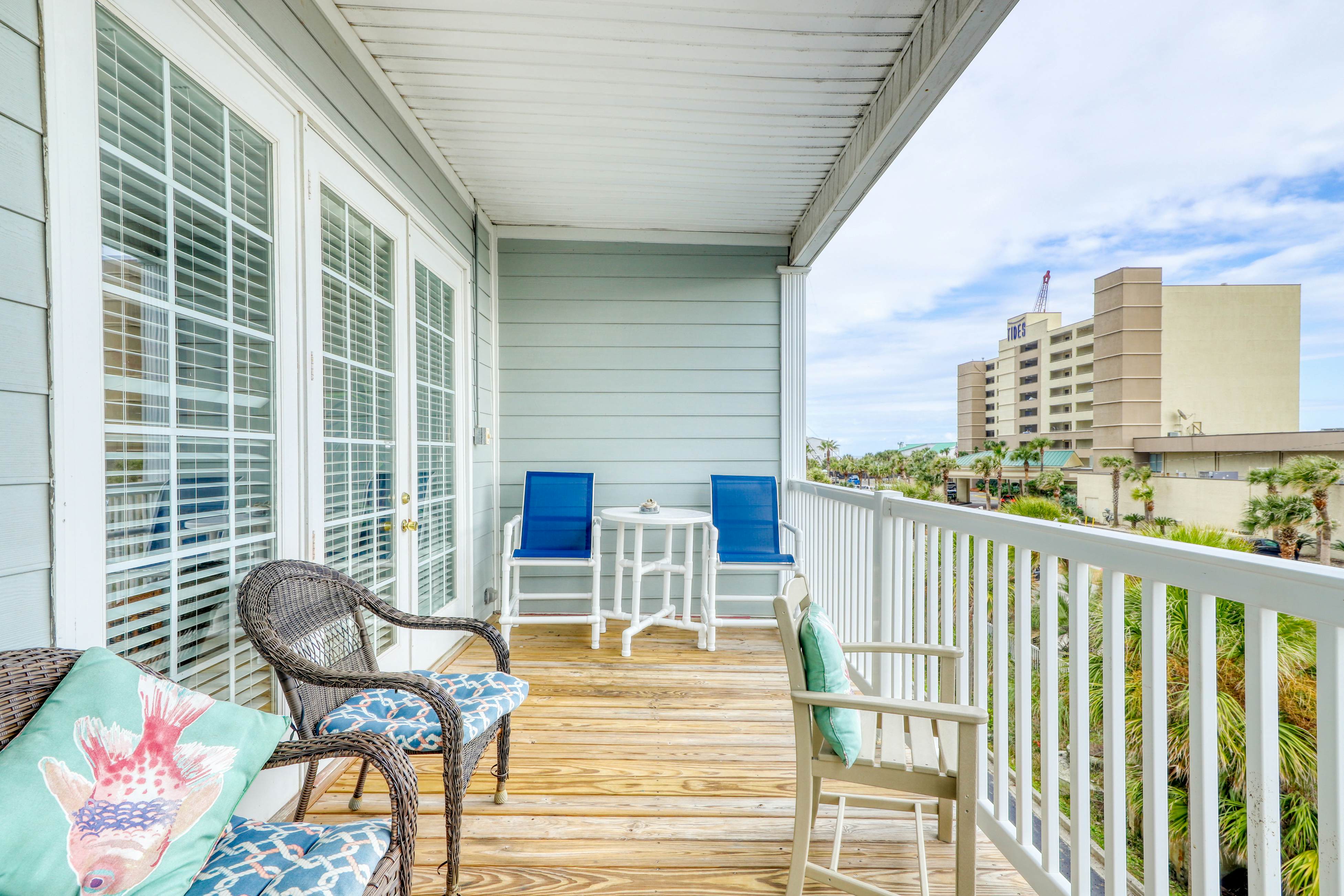 Second-level beachfront villa w/shared pool, ocean views, & balcony