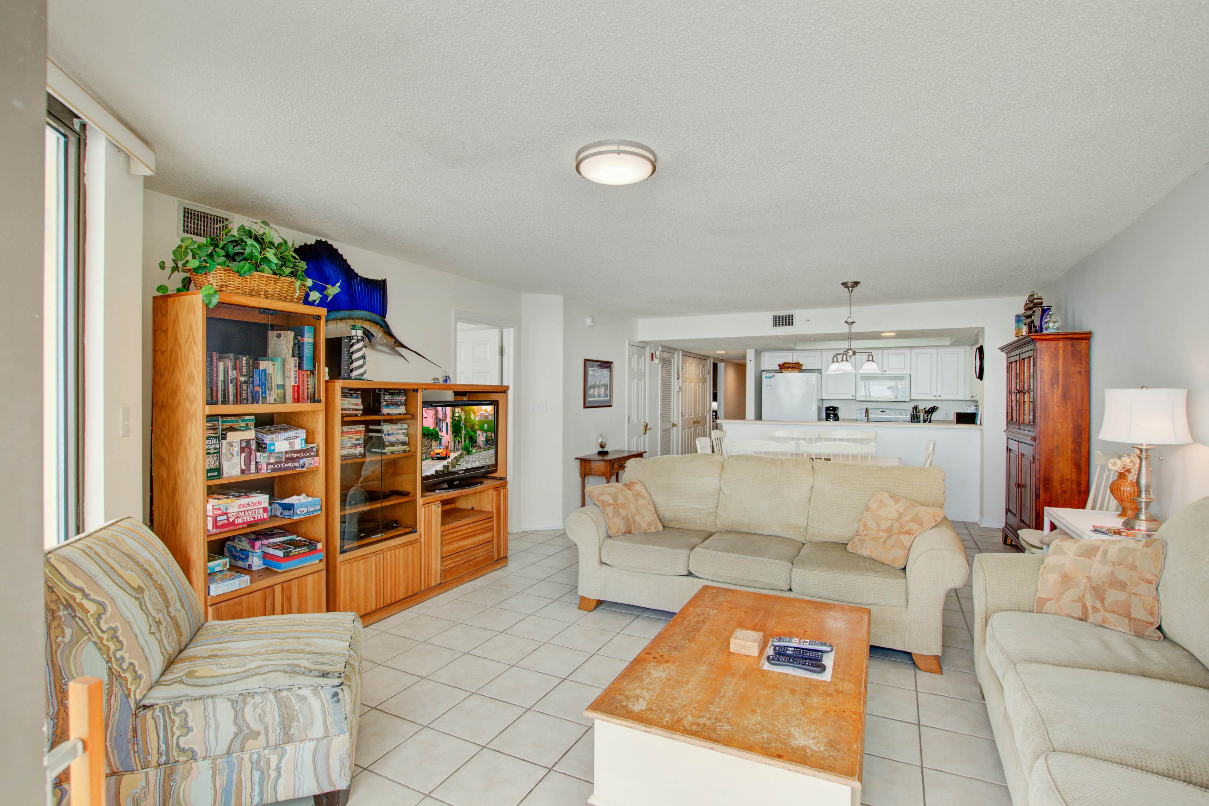 Oceanfront, third-floor villa with large private balcony and shared pools