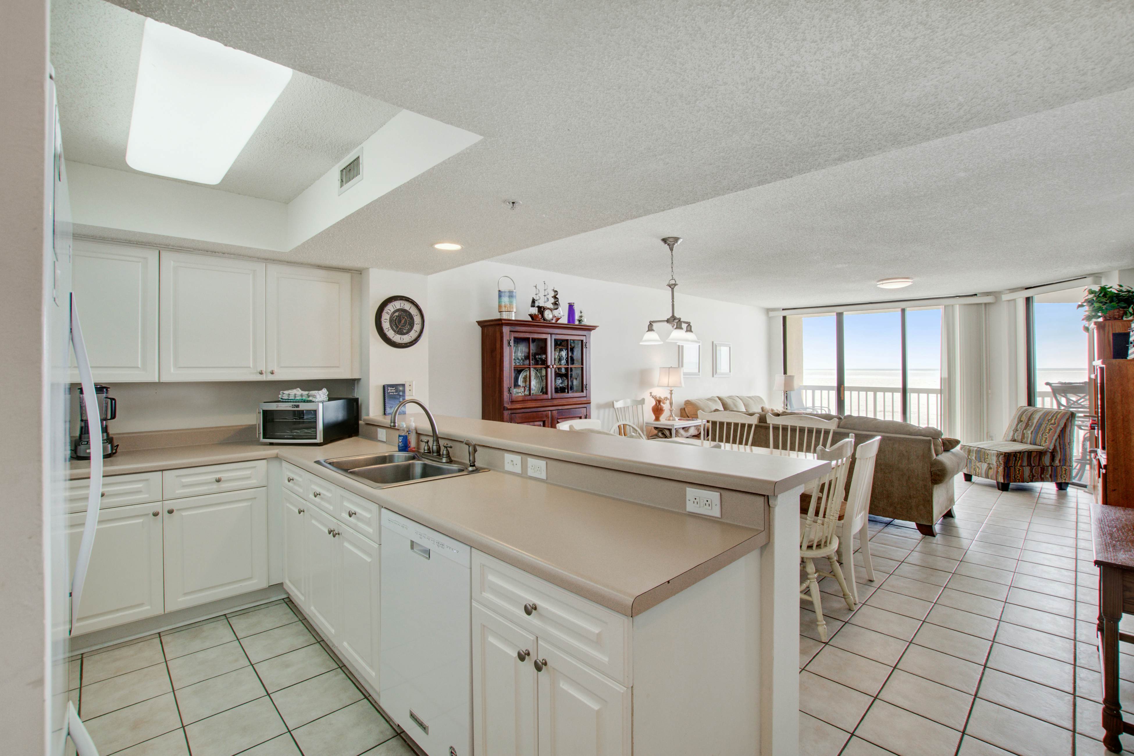 Oceanfront, third-floor villa with large private balcony and shared pools