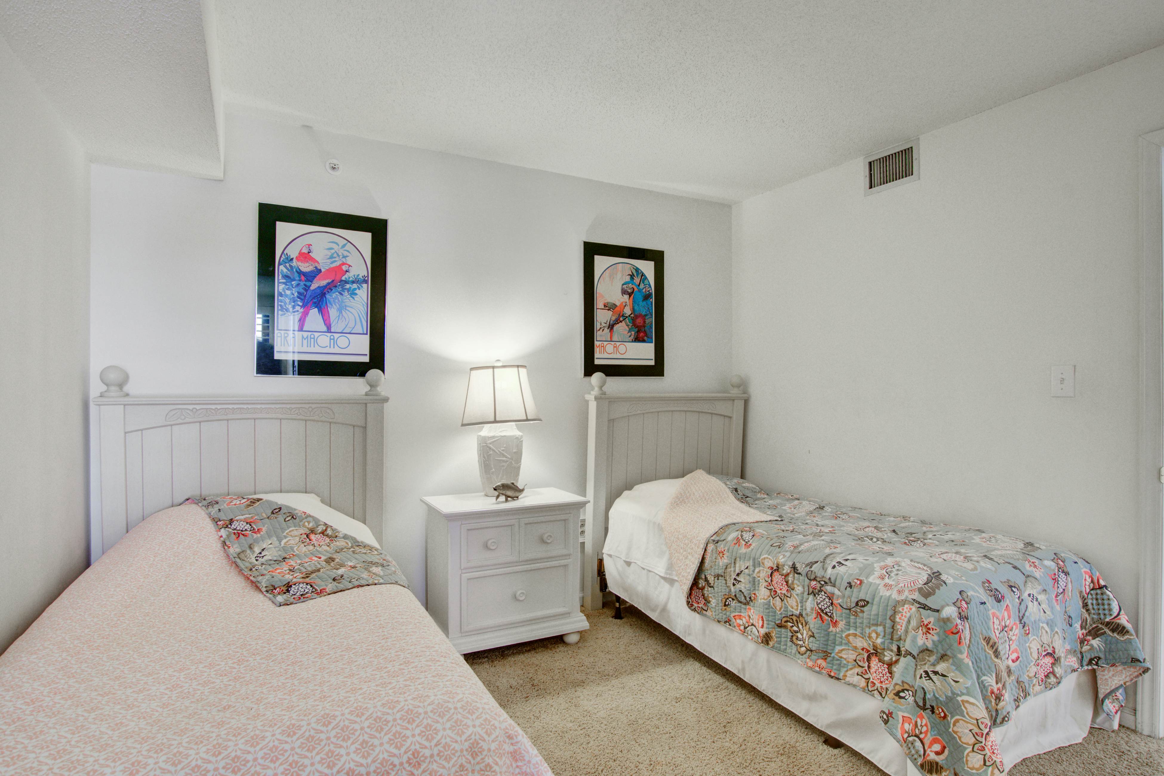 Oceanfront, third-floor villa with large private balcony and shared pools