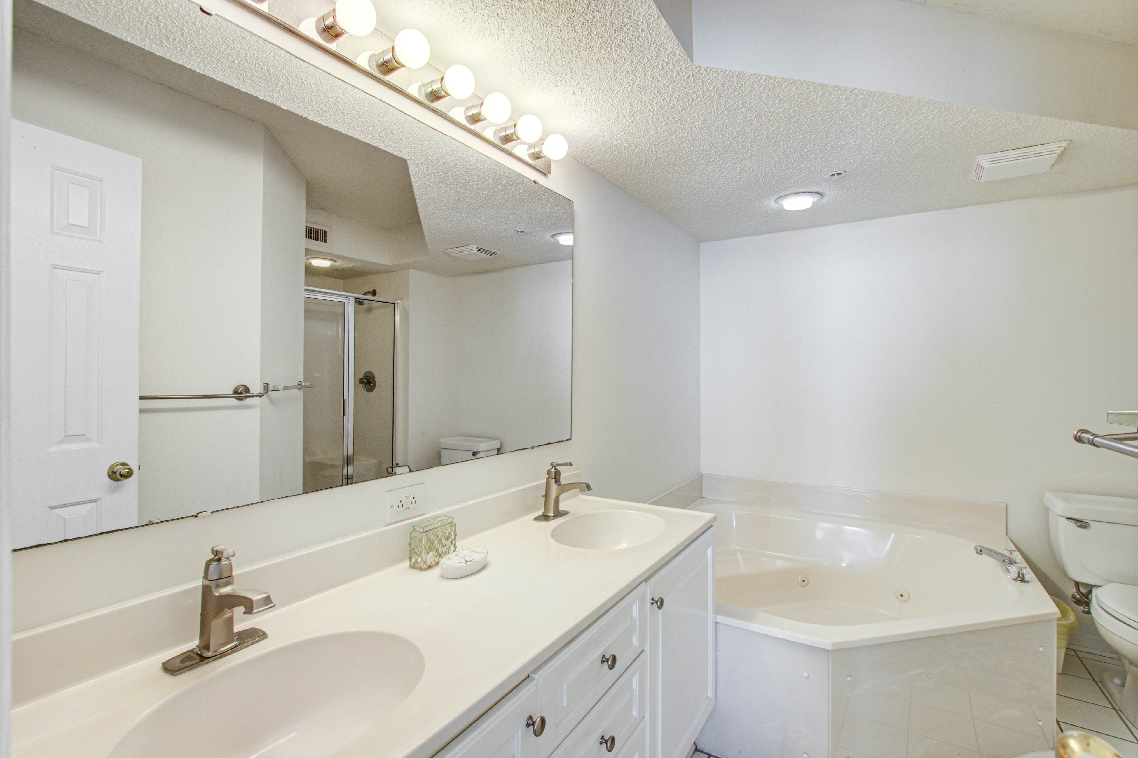 Oceanfront, third-floor villa with large private balcony and shared pools