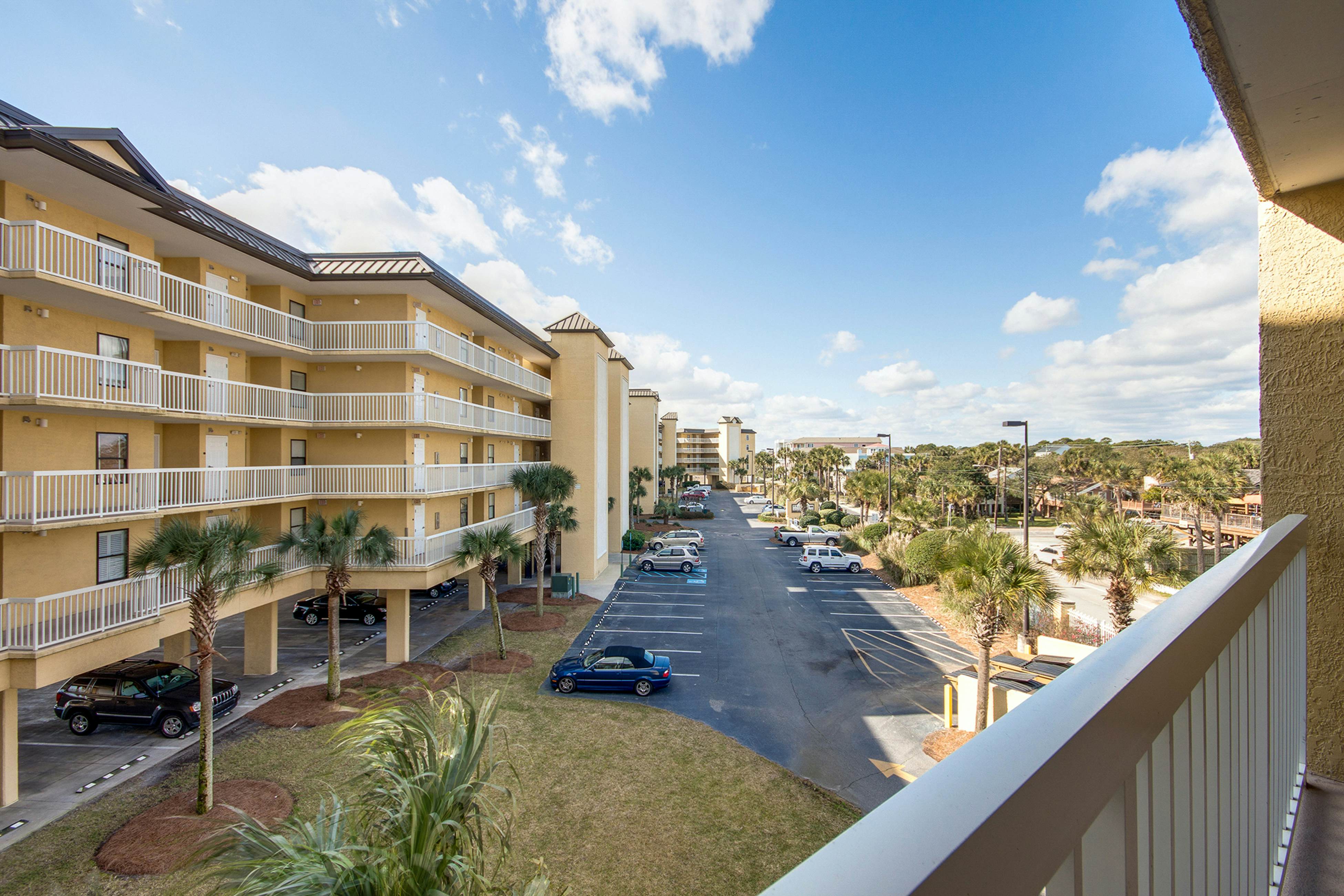 Oceanfront, third-floor villa with large private balcony and shared pools