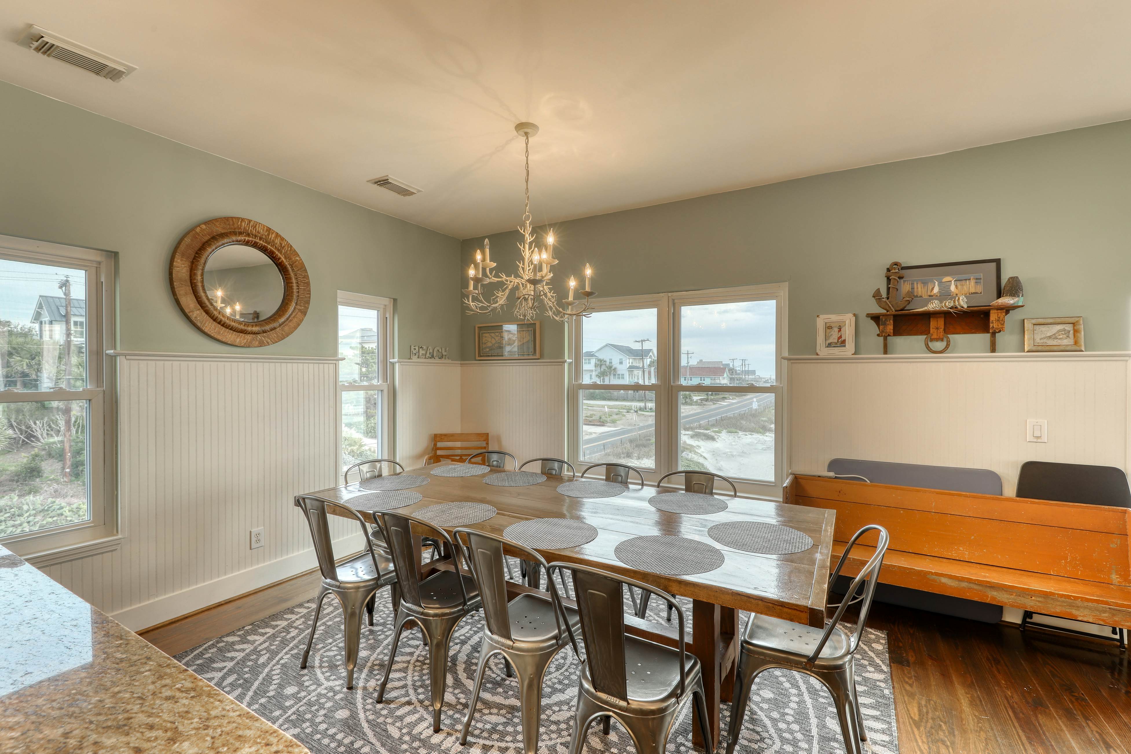 Raised oceanfront home with elevator & outdoor shower just steps from beach