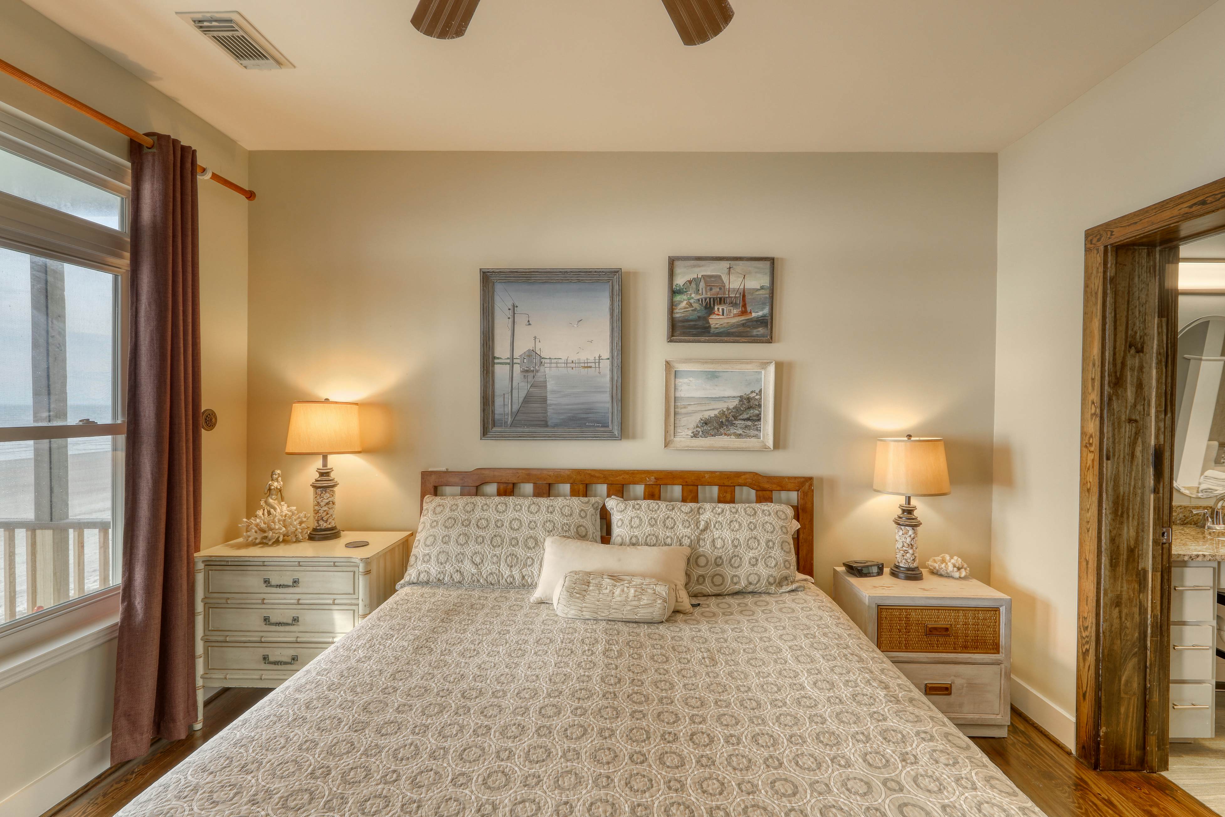 Raised oceanfront home with elevator & outdoor shower just steps from beach