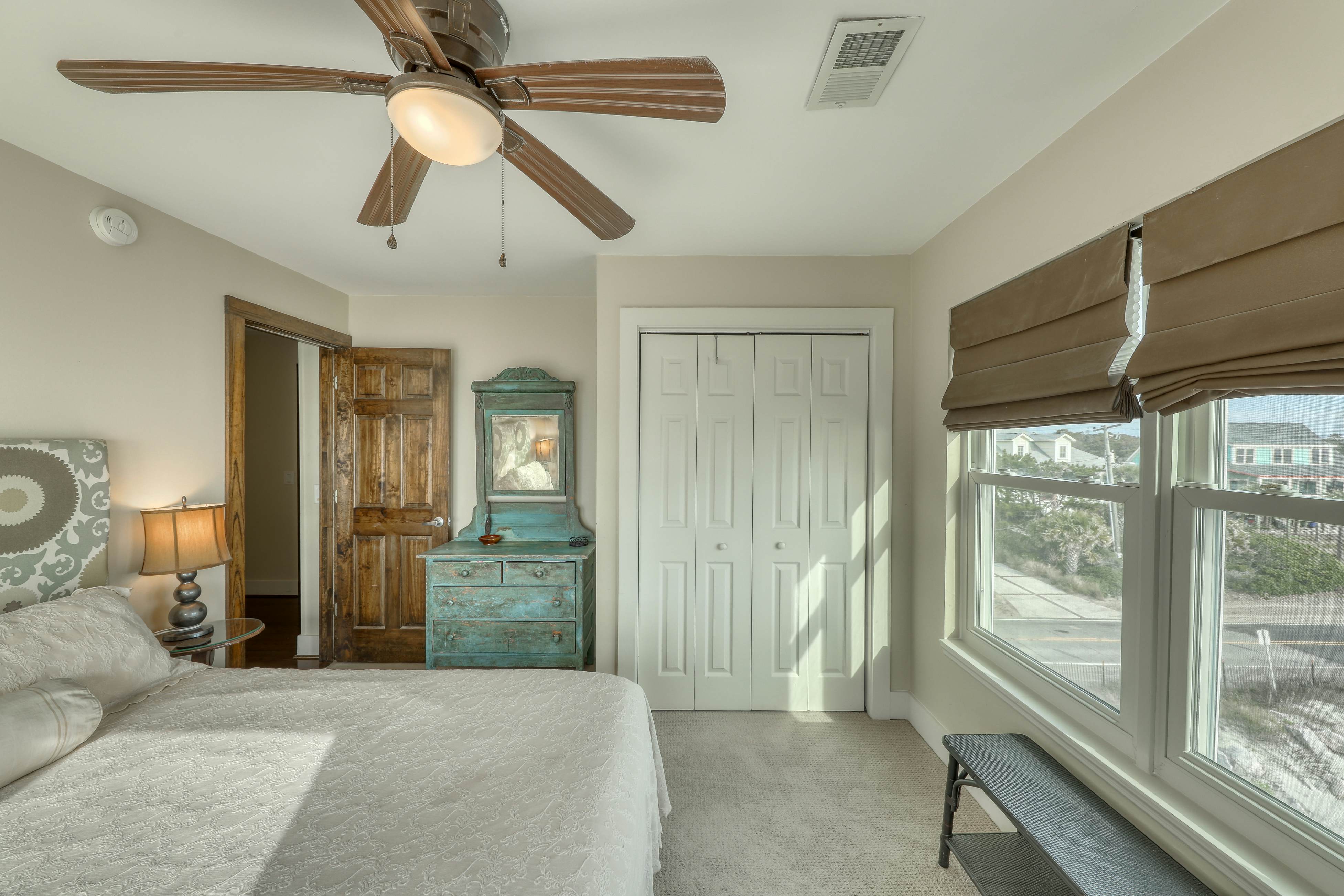 Raised oceanfront home with elevator & outdoor shower just steps from beach