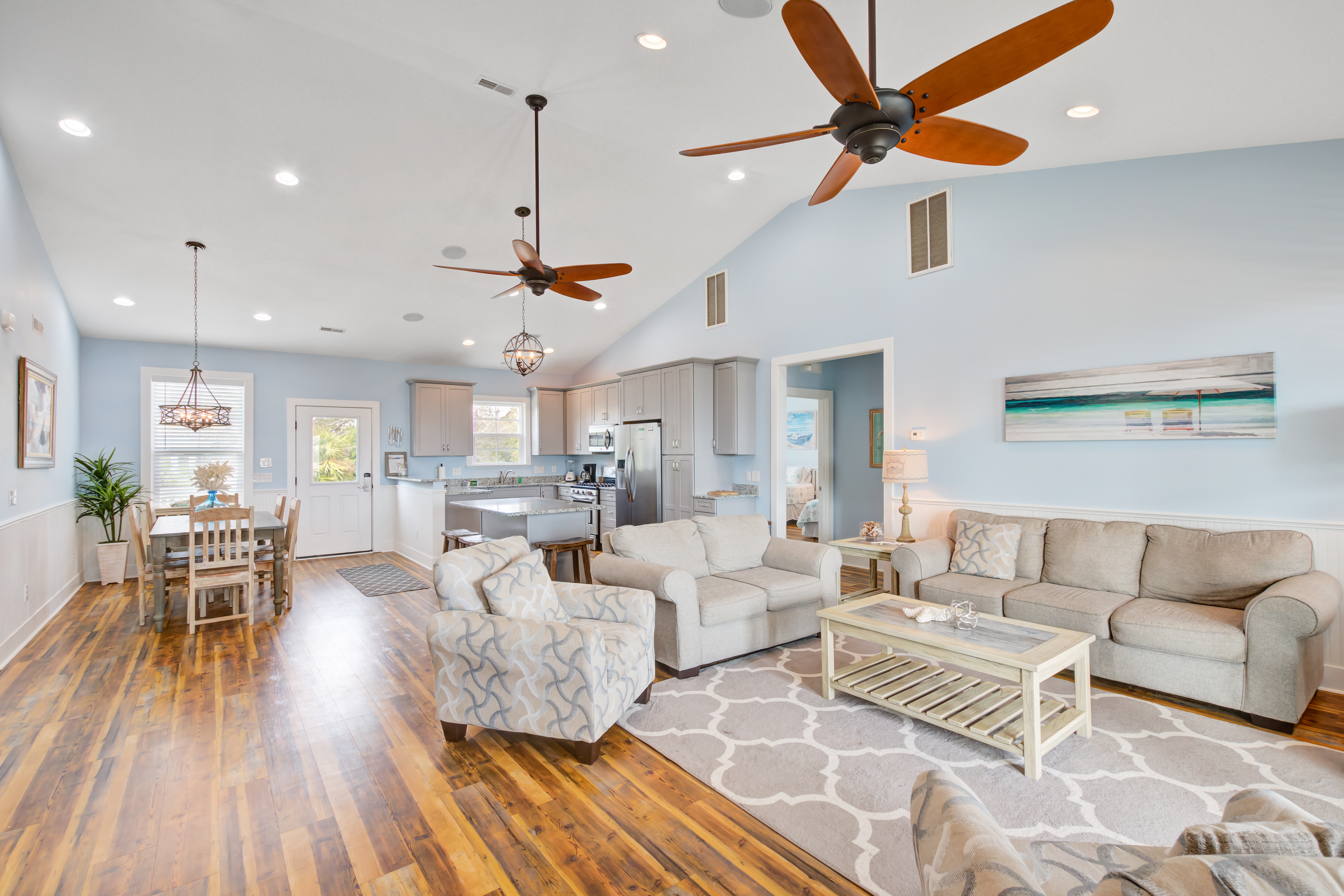 Beautiful ocean view home w/ free WiFi is just across the street from the beach