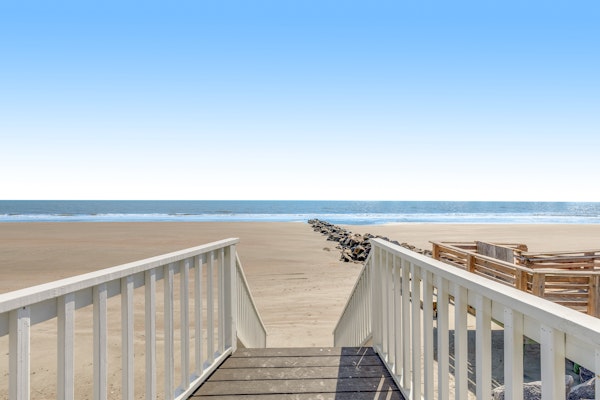 Newly renovated oceanfront home with private beach access & screened porch