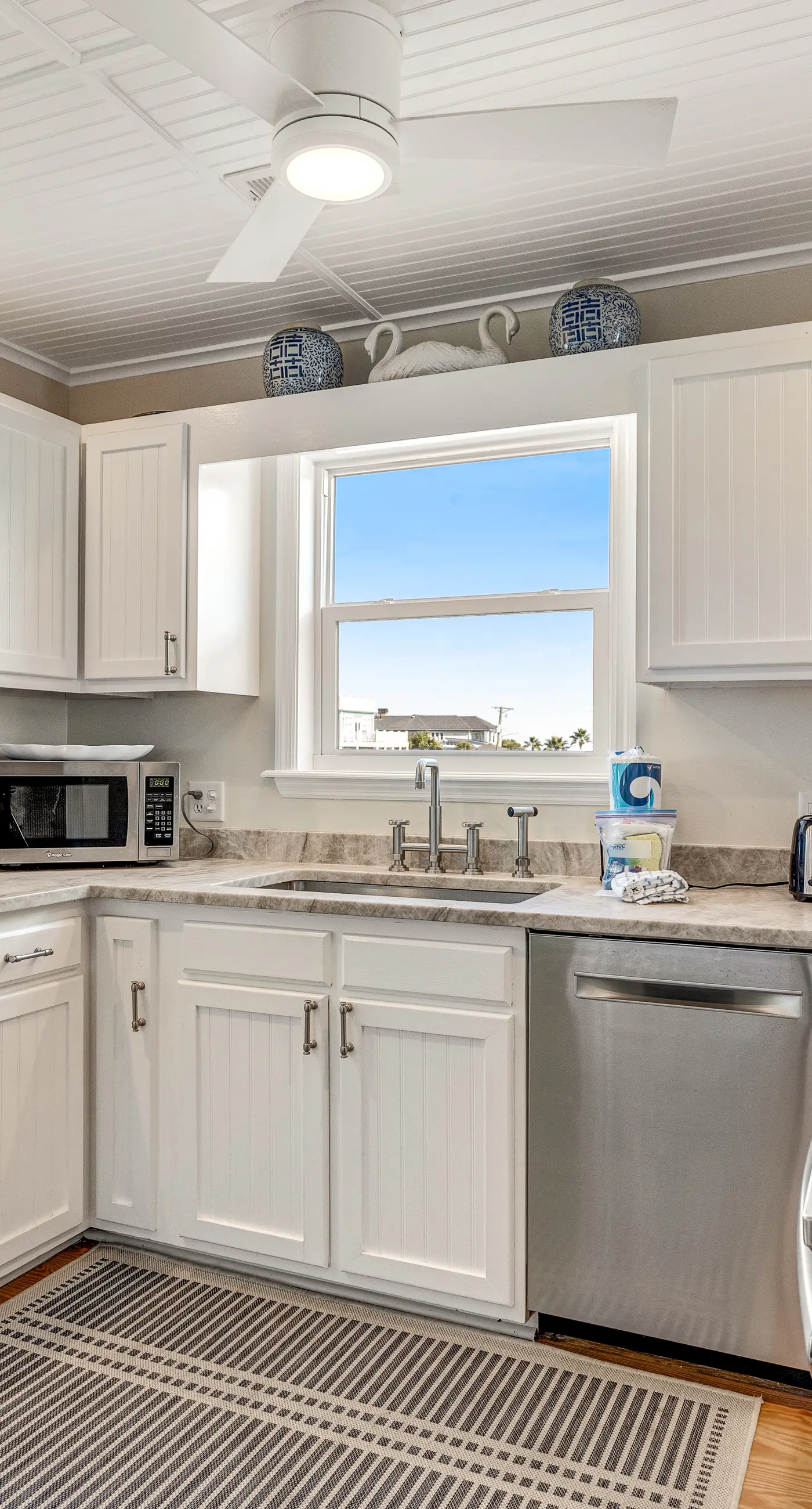 Newly renovated oceanfront home with private beach access & screened porch