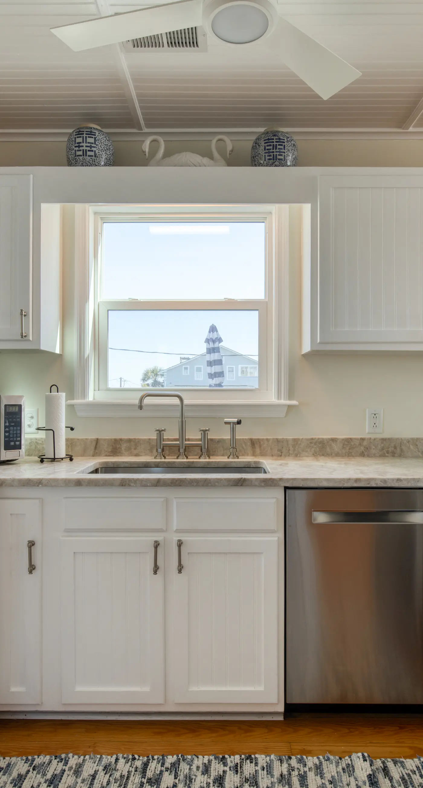 Newly renovated oceanfront home with private beach access & screened porch