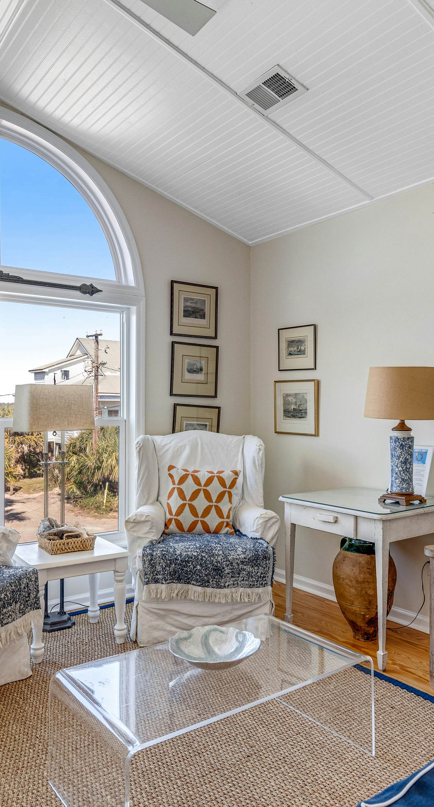 Newly renovated oceanfront home with private beach access & screened porch