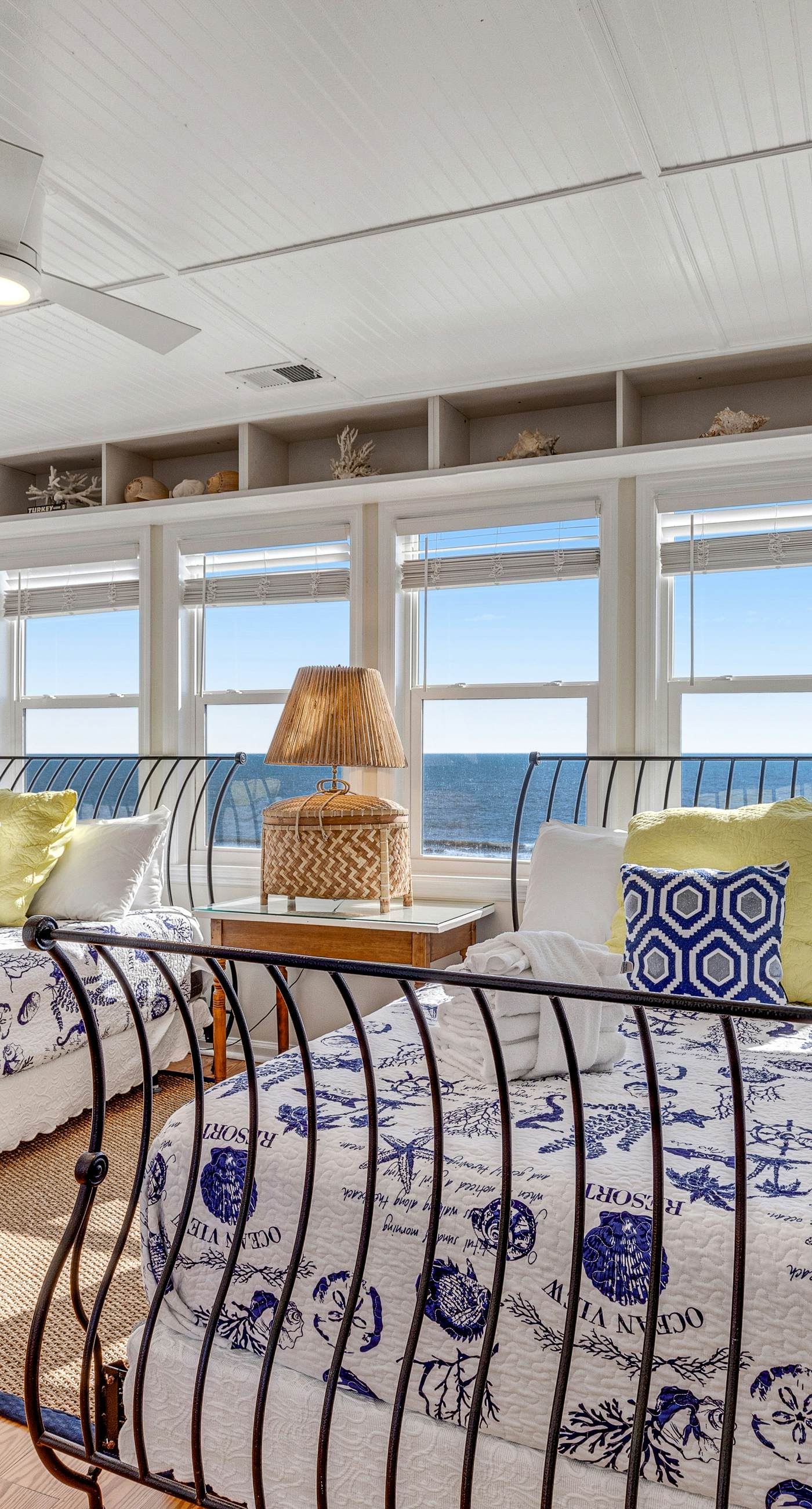 Newly renovated oceanfront home with private beach access & screened porch