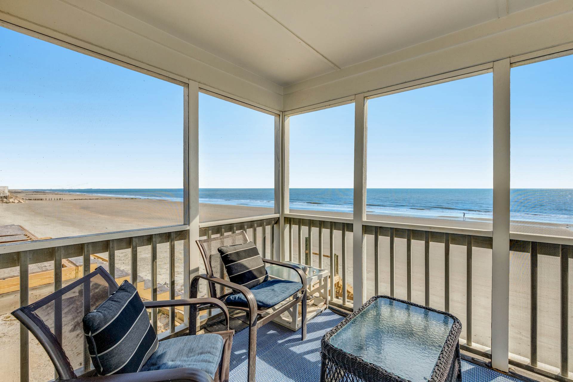 Newly renovated oceanfront home with private beach access & screened porch  | 3 Bed Folly Beach, SC House | Vacasa